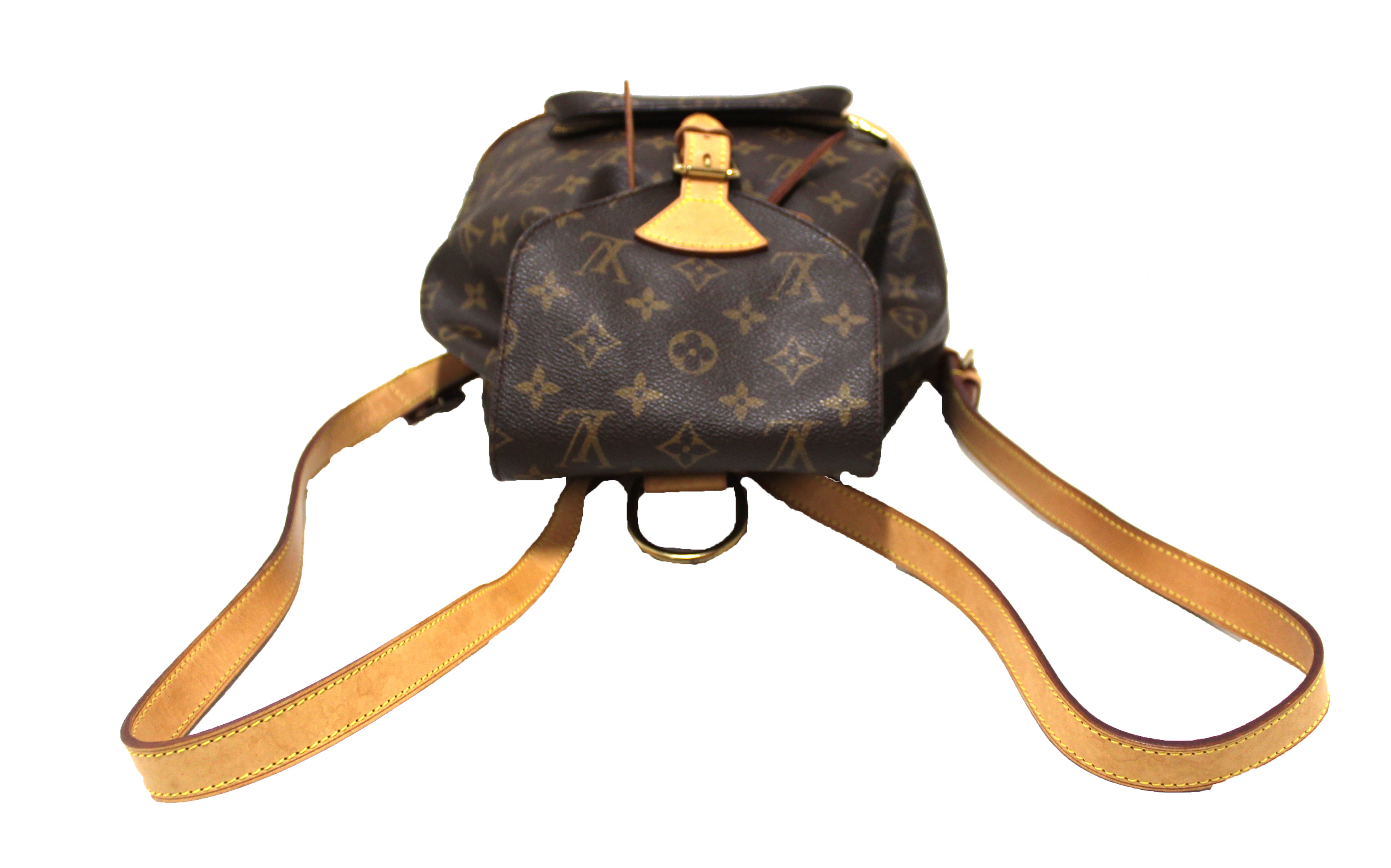 Authentic Louis Vuitton Classic Monogram Montsouris MM Backpack