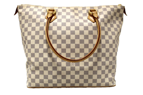 Authentic Louis Vuitton Damier Azur Saleya GM Shoulder Bag