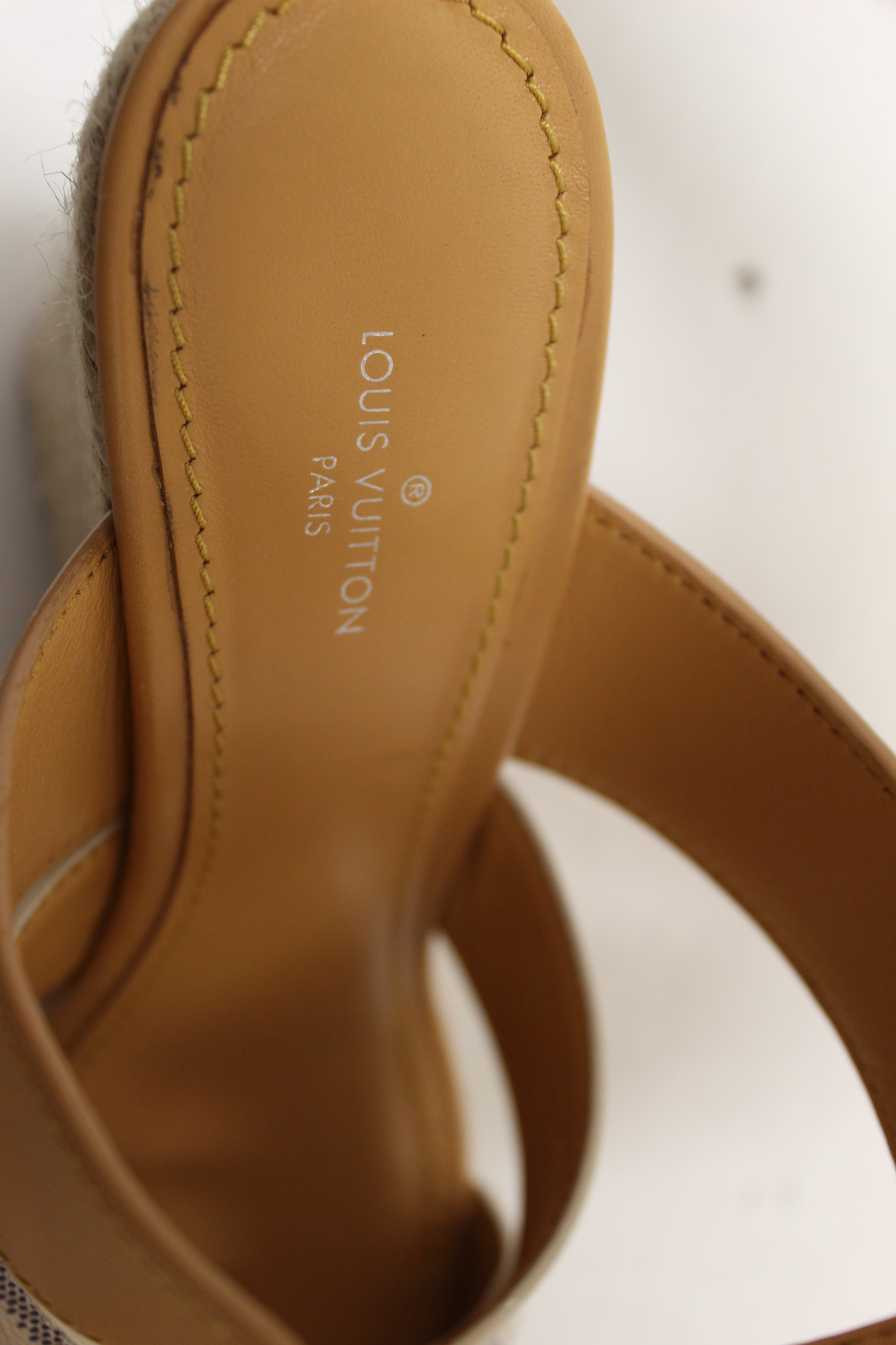 Louis Vuitton, Shoes, Louis Vuitton Damien Azur Starboard Wedge Sandal