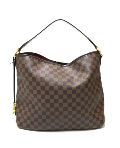 Authentic Louis Vuitton Damier Eben Delightful PM Hobo Shoulder Bag