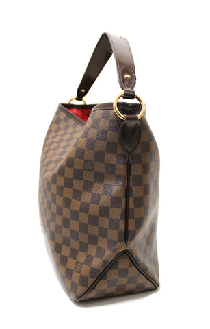 Authentic Louis Vuitton Damier Eben Delightful PM Hobo Shoulder Bag