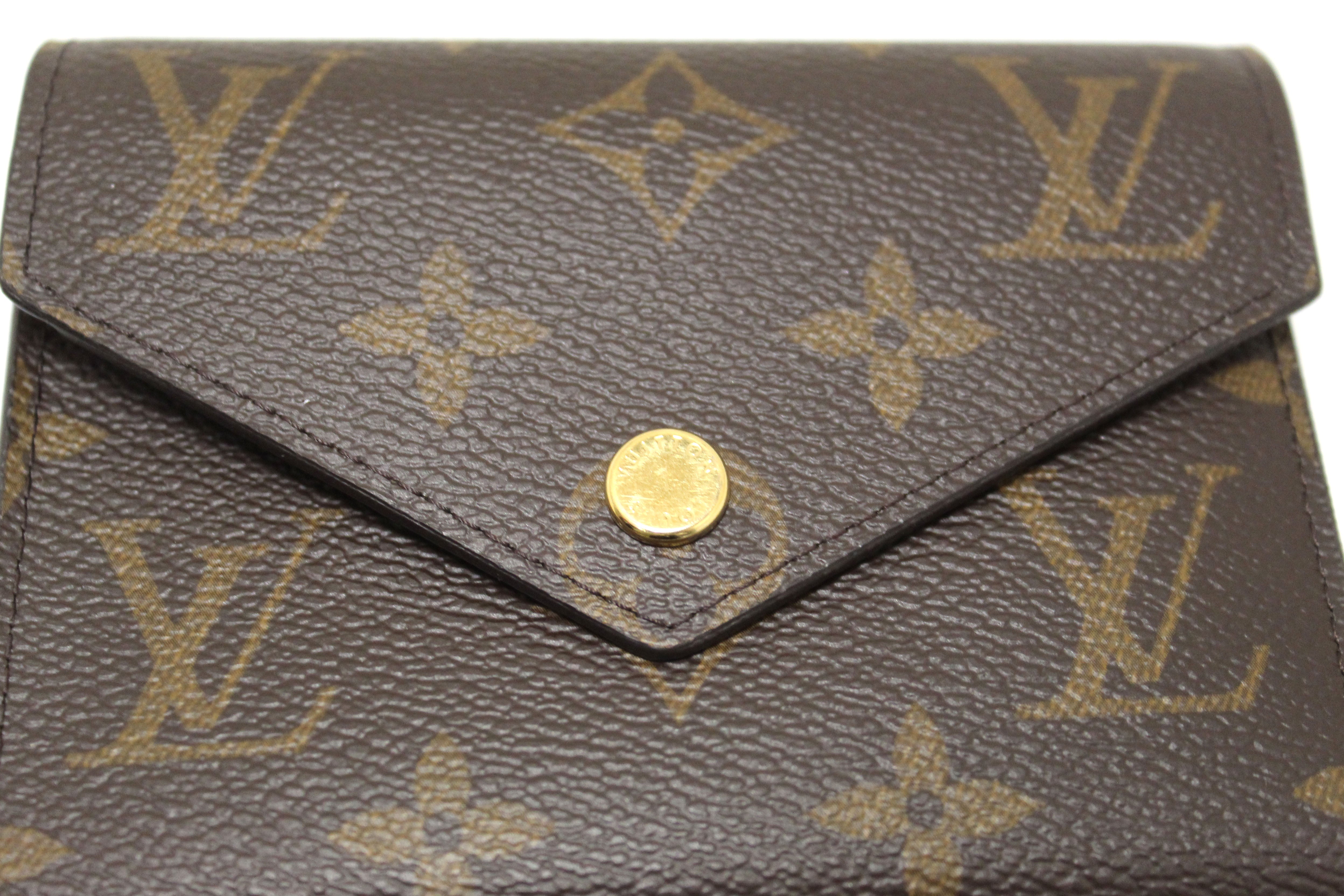 Authentic Louis Vuitton Monogram Button Wallet
