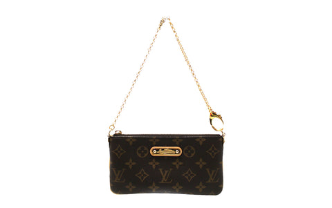 Authentic NEW Louis Vuitton Classic Monogram Pochette Milla MM