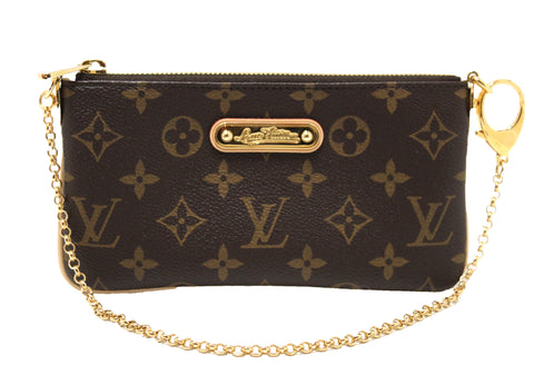 Authentic NEW Louis Vuitton Classic Monogram Pochette Milla MM