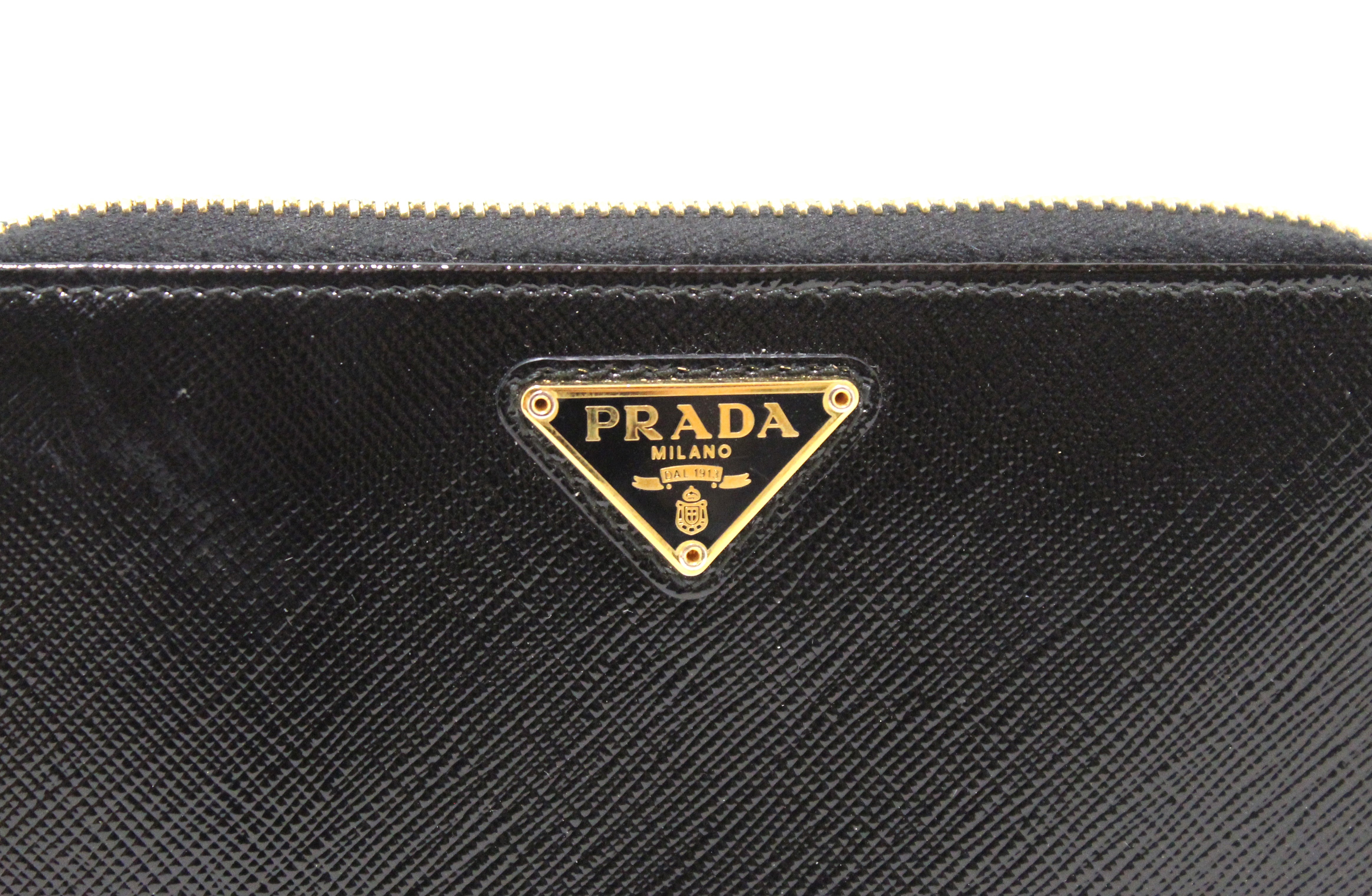 PRADA: wallet in saffiano leather - Black  Prada wallet 2MO004 QHH online  at