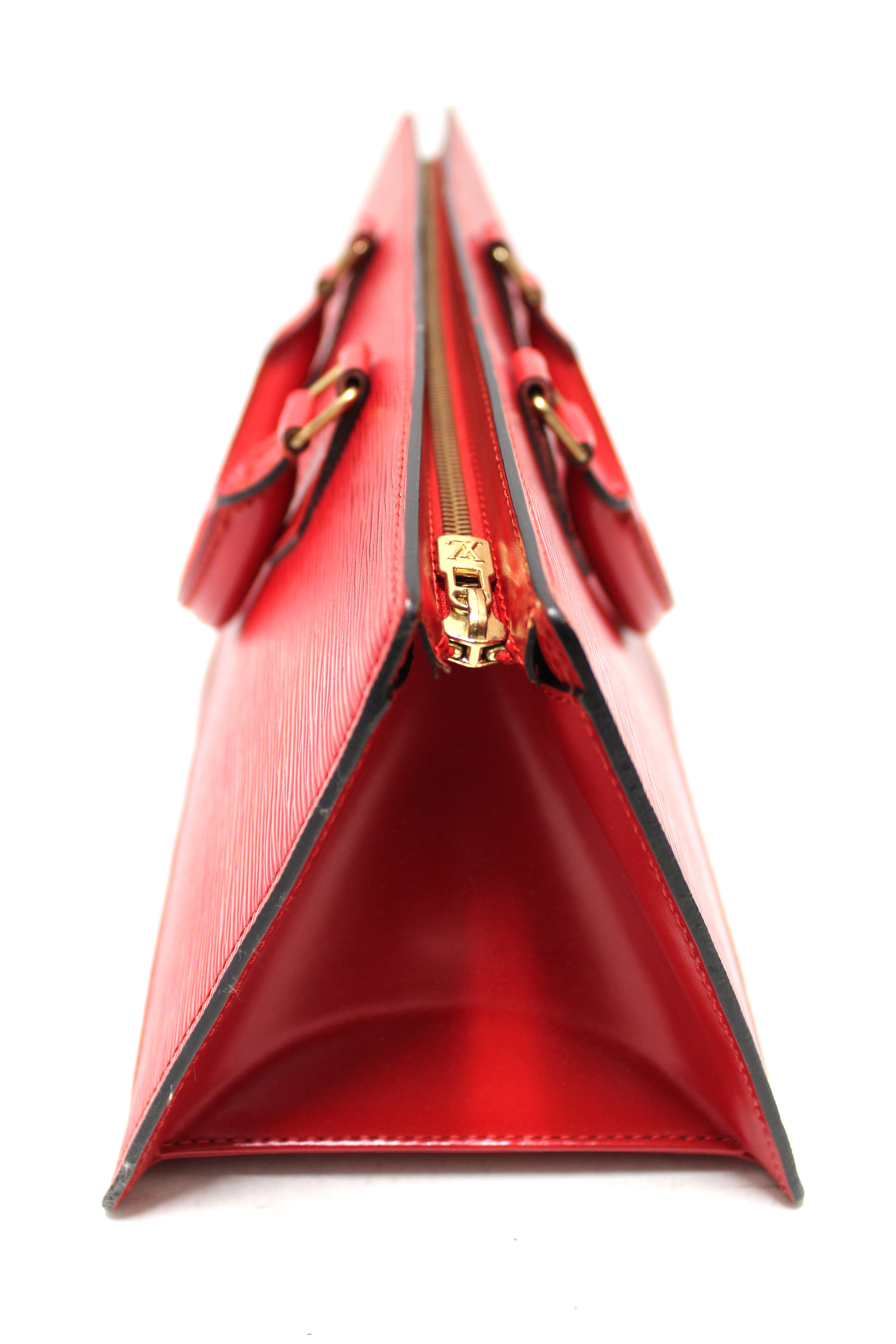 Louis Vuitton Yellow Epi Leather Sac Triangle Bag.  Luxury