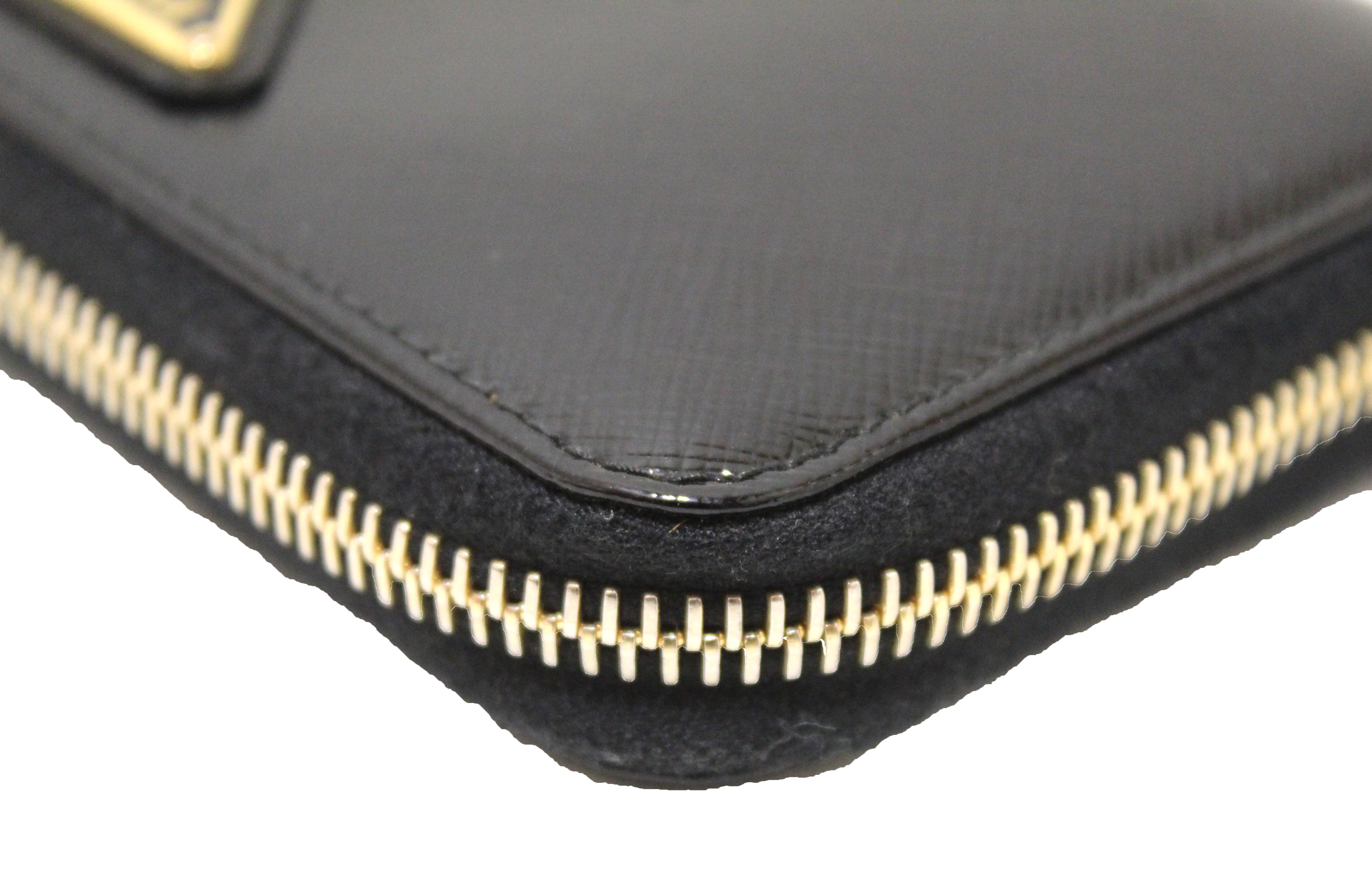 Prada Zip Around Wallet Madras Woven Leather - ShopStyle