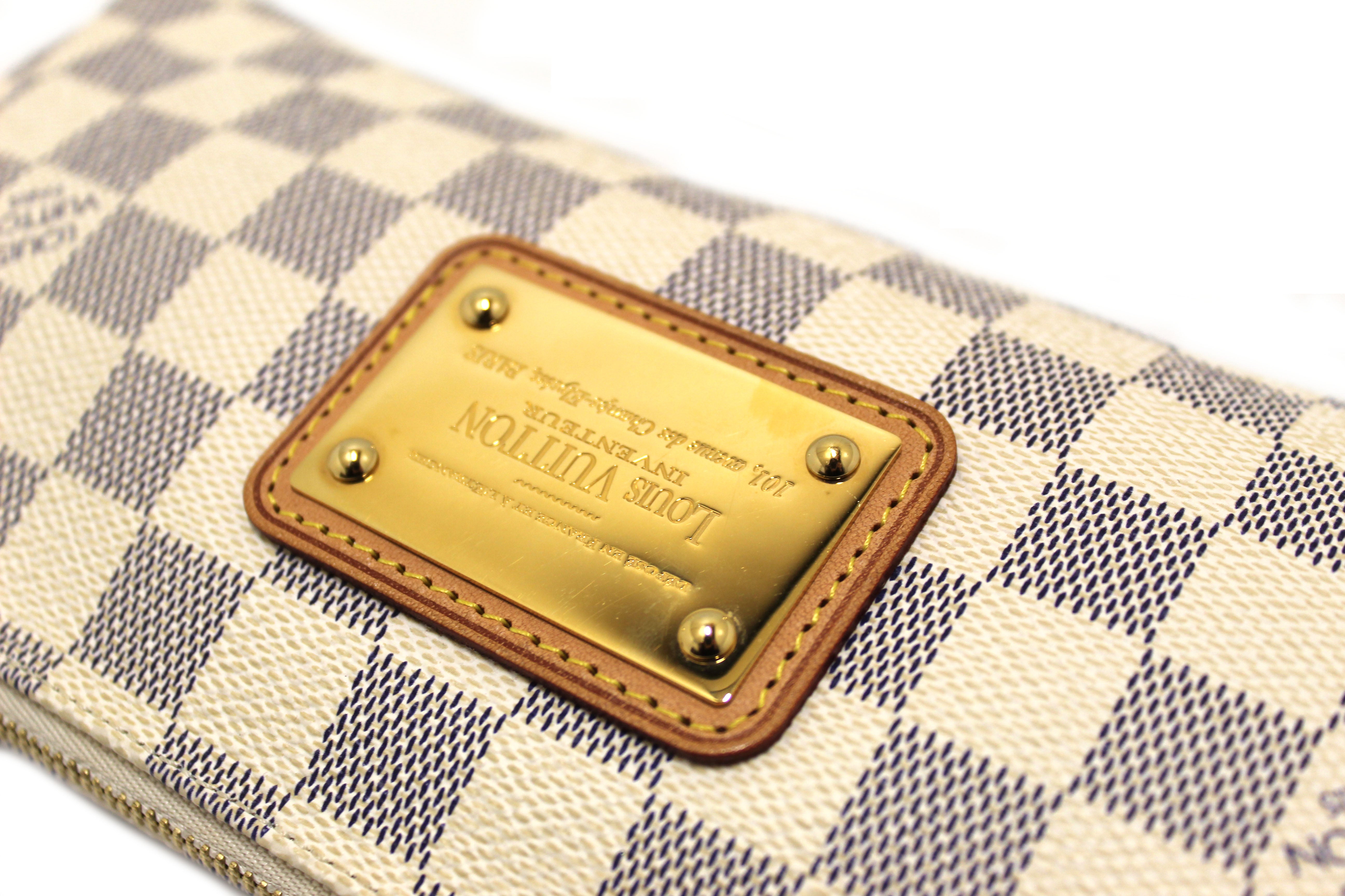 Authentic Louis Vuitton Damier Azur Canvas Eva Clutch Messenger Bag – Paris  Station Shop