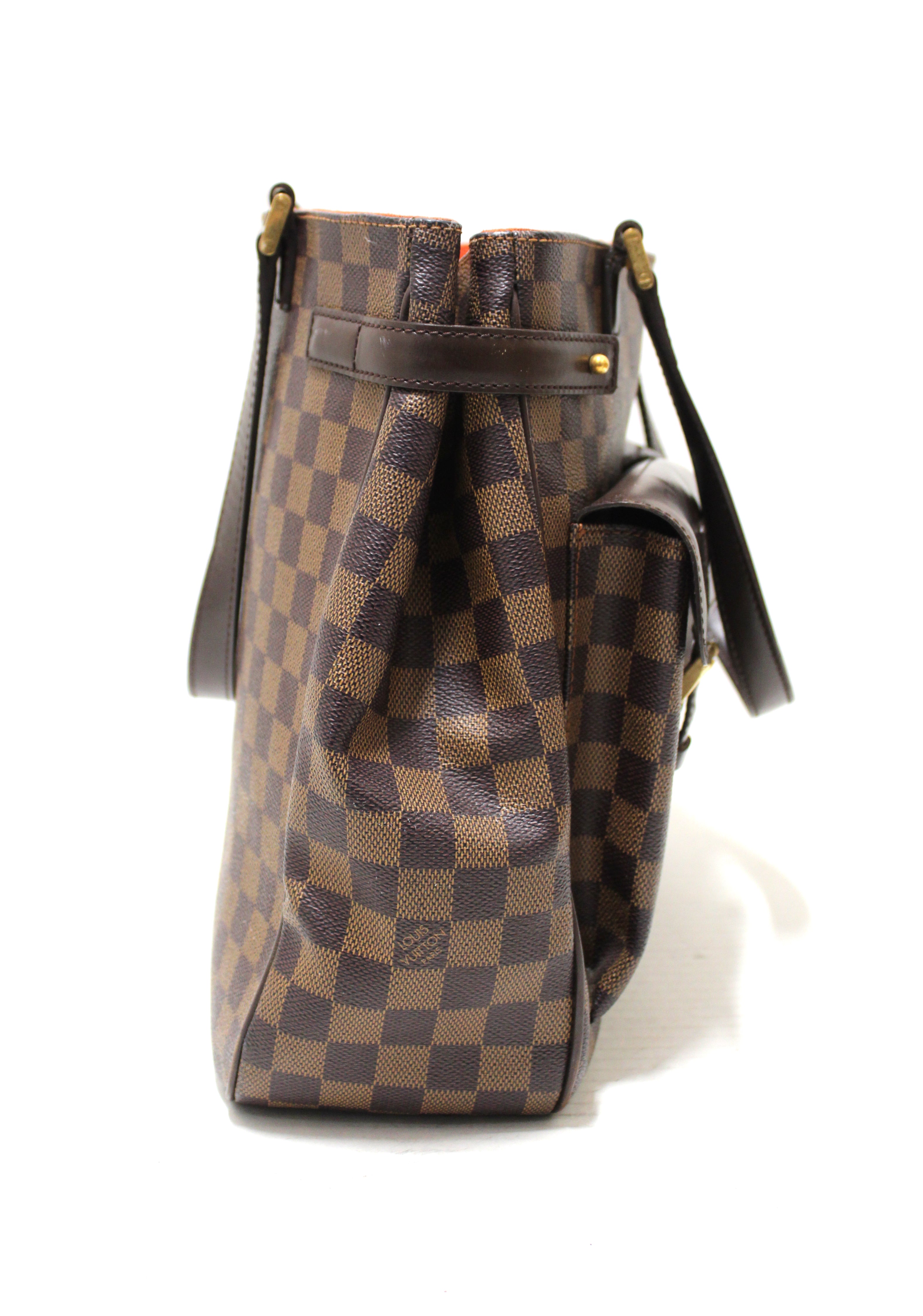 Authentic Louis Vuitton Damier Ebene Uzes Tote Shoulder Bag