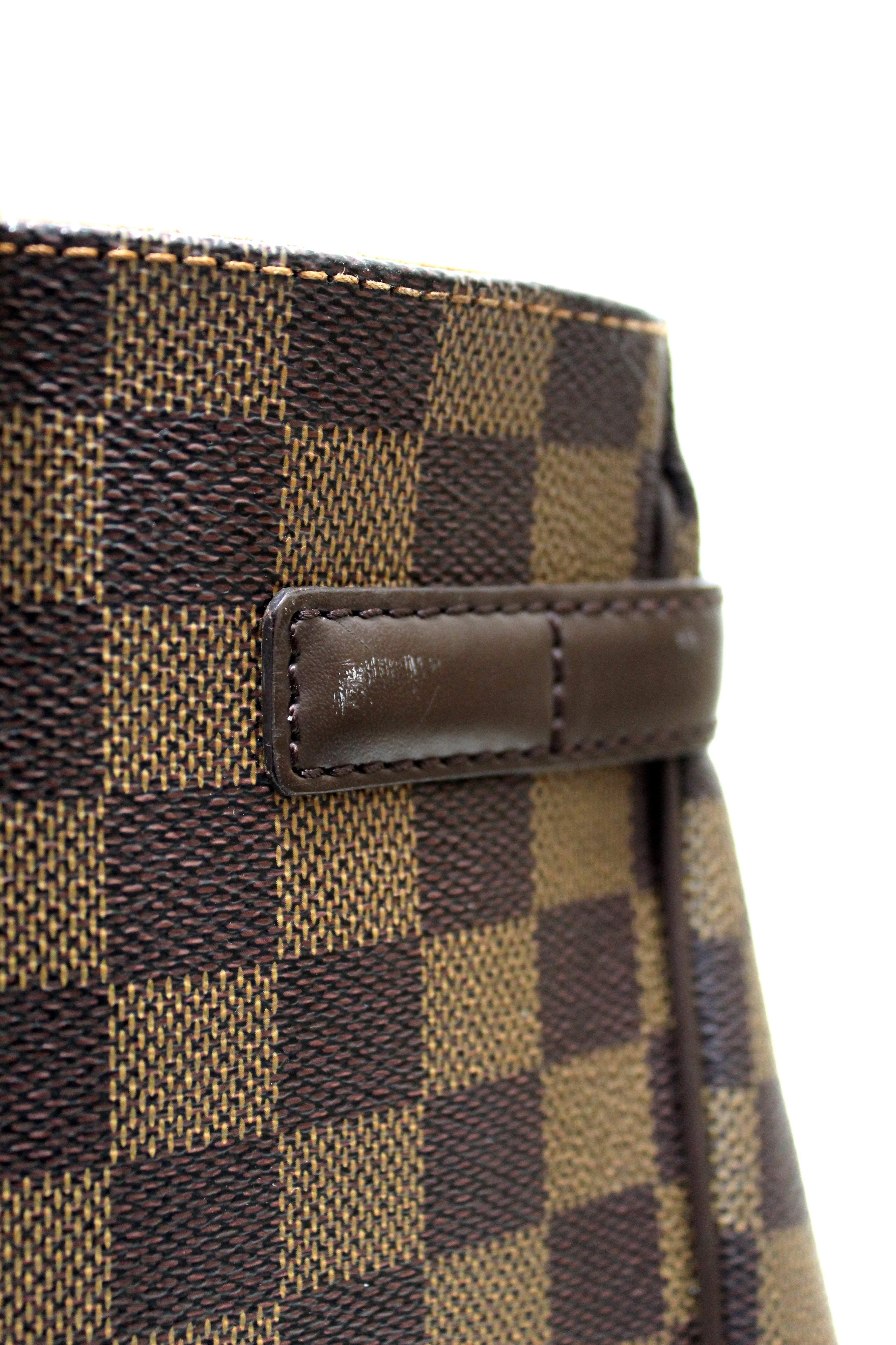 Authentic Louis Vuitton Damier Ebene Uzes Tote Shoulder Bag