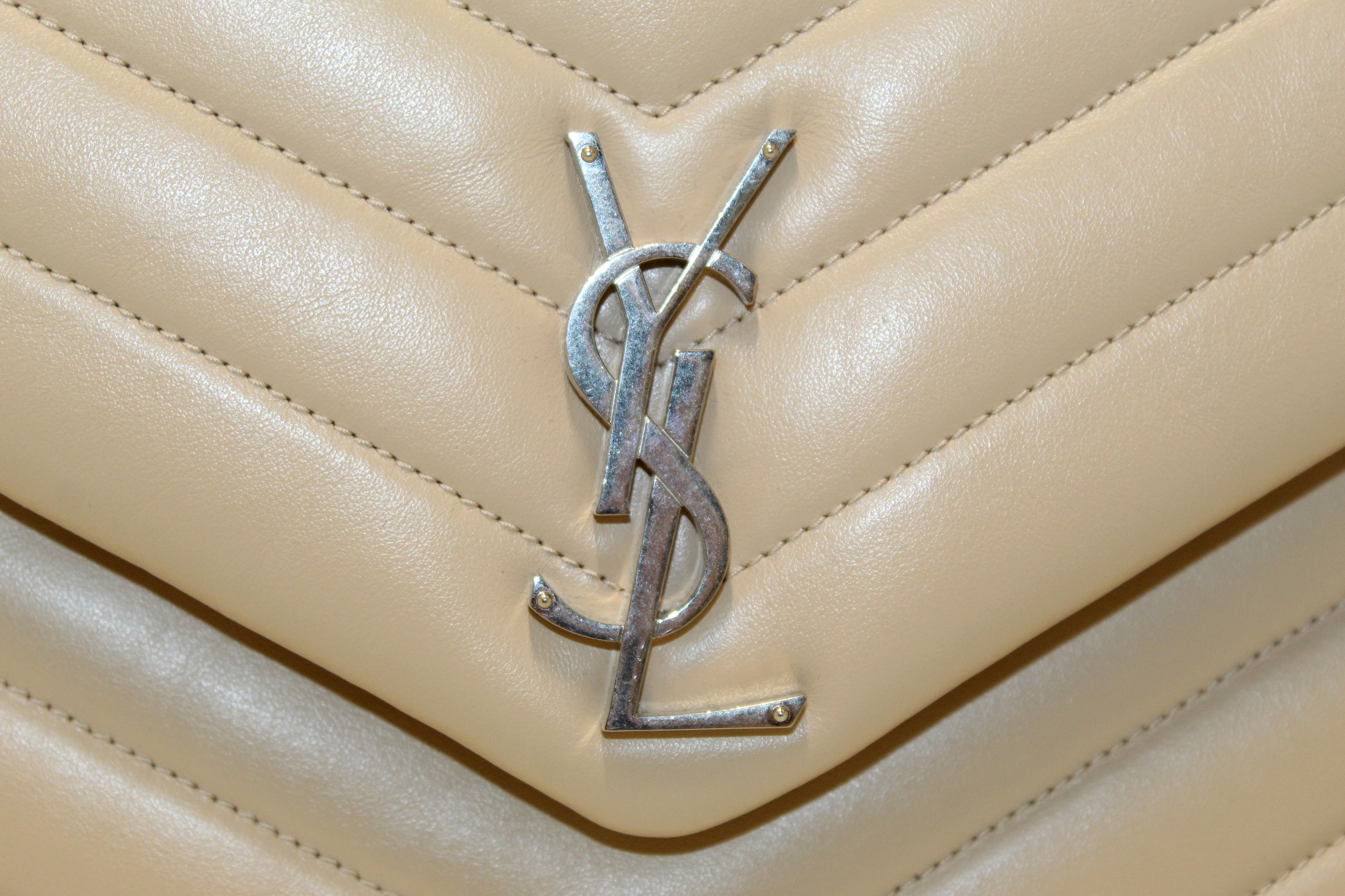Yves Saint Laurent LouLou Monogram Quilted Chevron - Real Vs Fake
