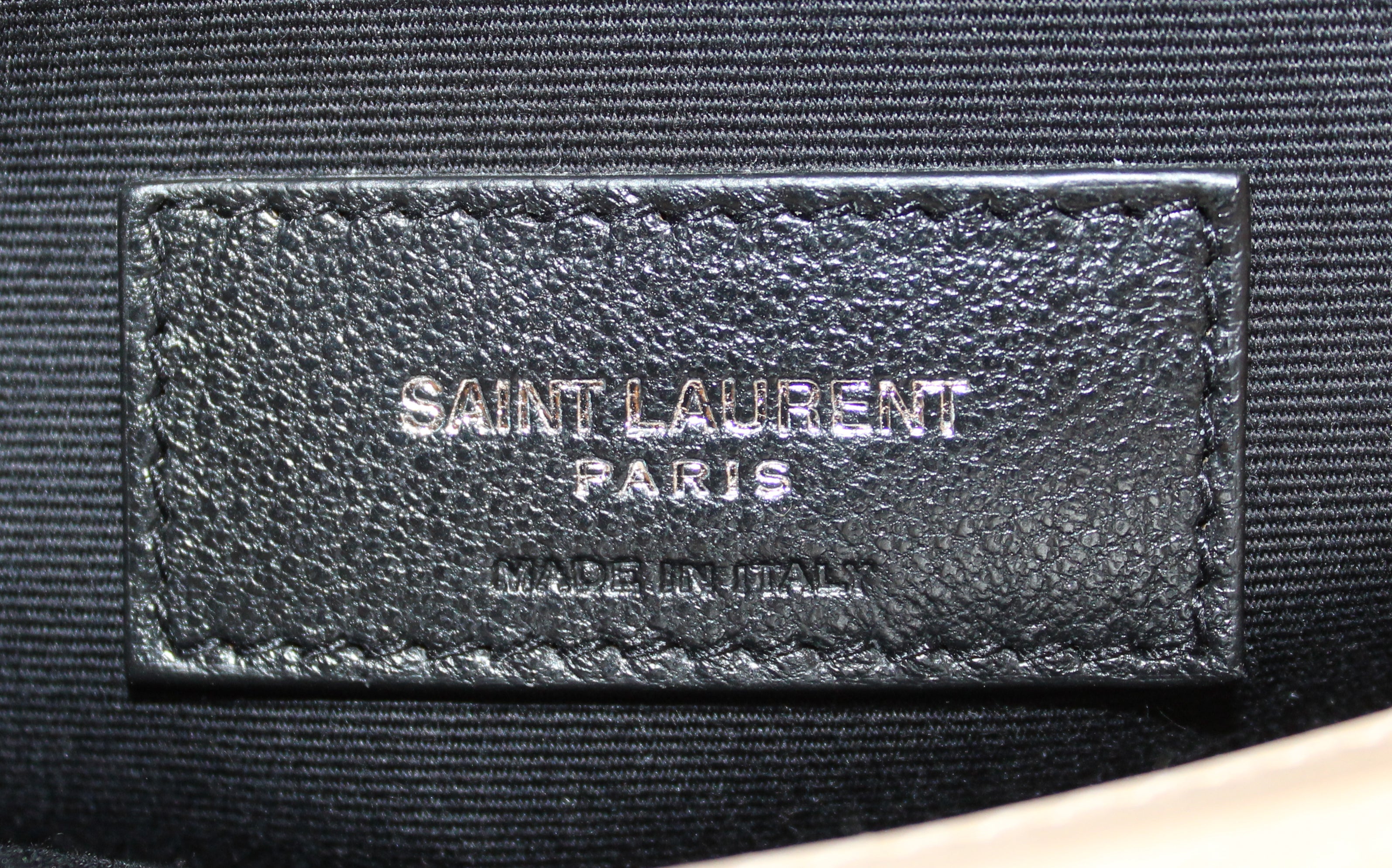 Authentic Yves Saint Laurent Dark Beige Matelasse Y Leather Medium Lou –  Paris Station Shop