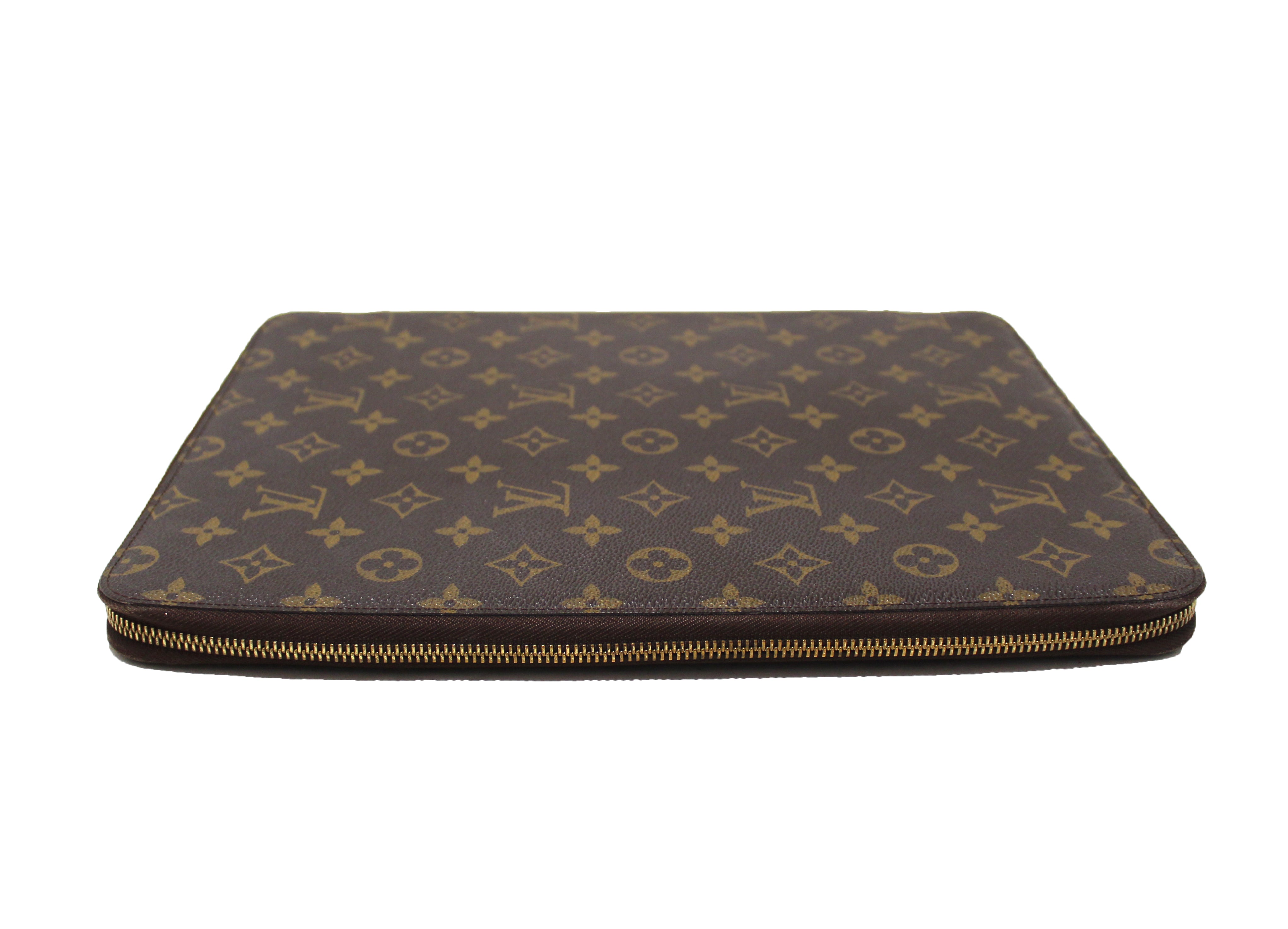 LOUIS VUITTON Monogram Organizer Zippered Document Holder Under License By  Fabric Design (Note Slight Blemish On Cover In Photos)