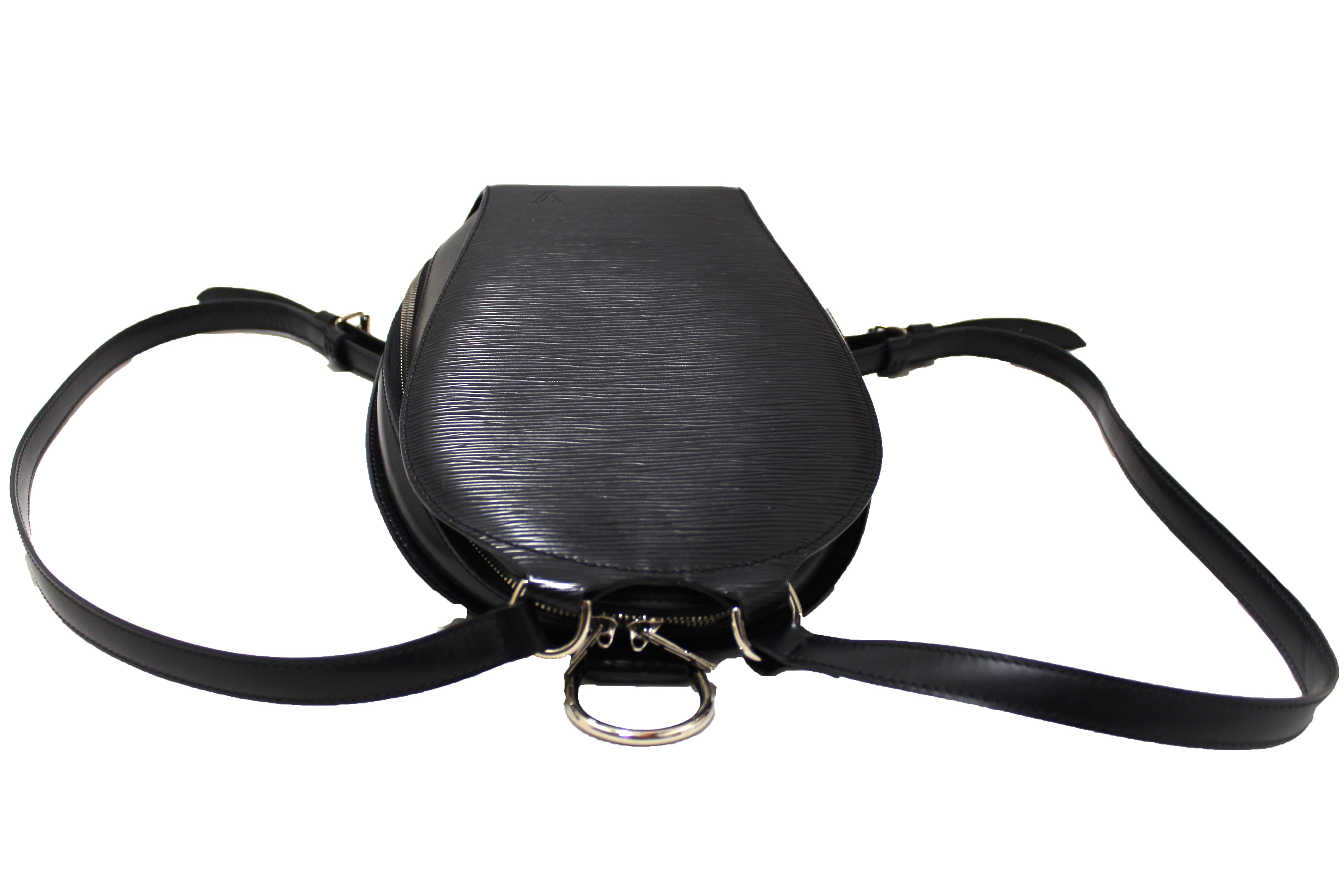 Authentic Louis Vuitton Black Epi Leather Mabillon Backpack