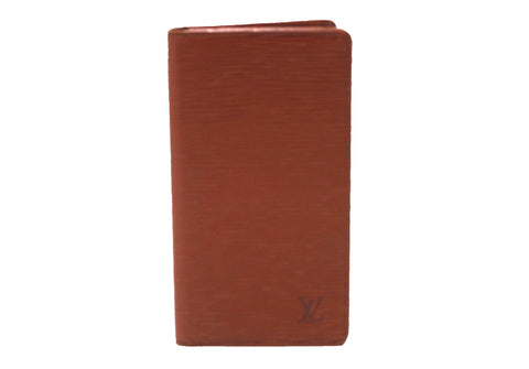 Authentic Louis Vuitton Brown Epi Leather Brazza Wallet