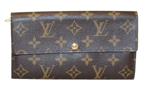 Authentic Louis Vuitton Classic Monogram Sarah Wallet