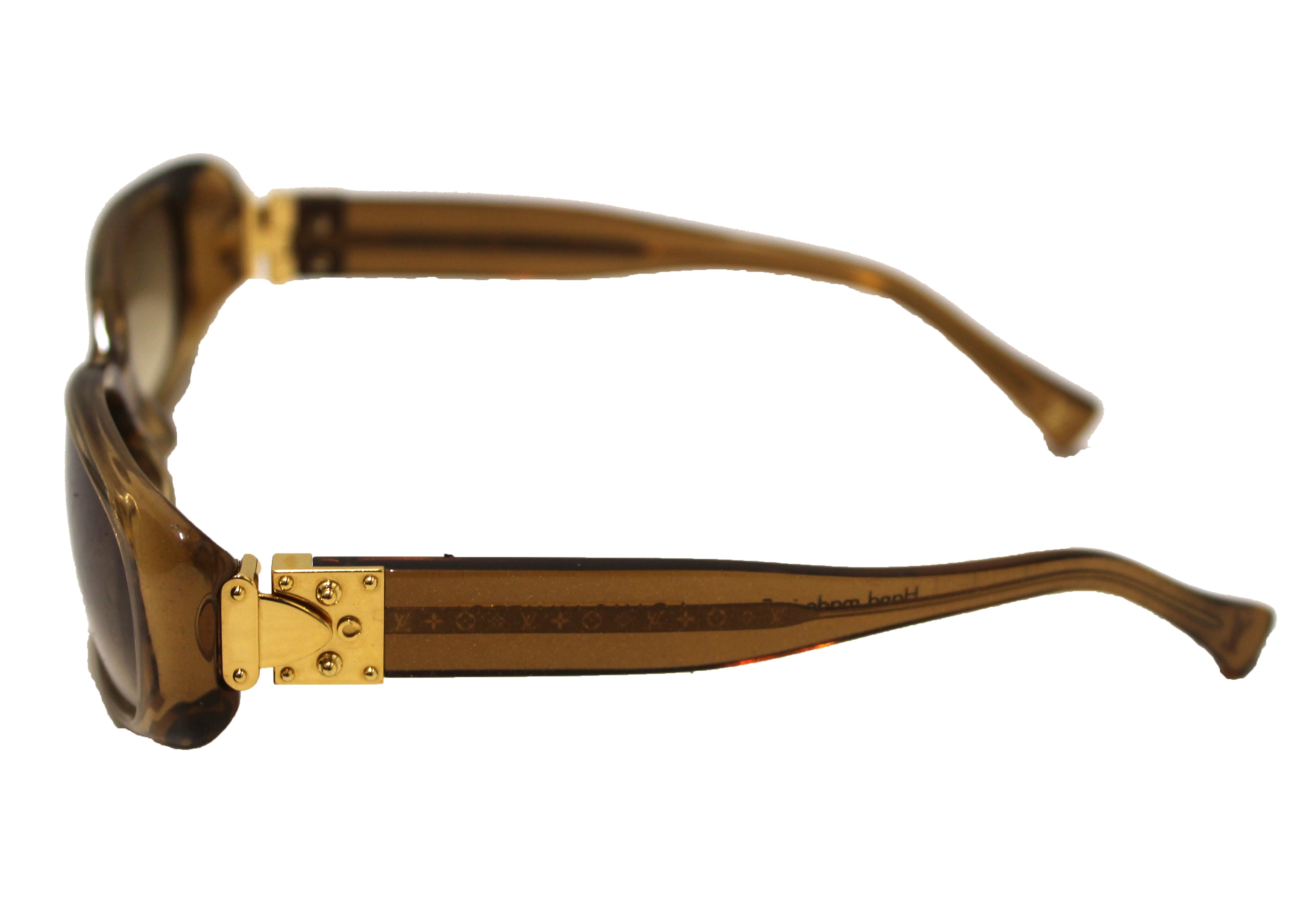 Louis Vuitton Em Sunglasses Brown Acetate ref.995994 - Joli Closet