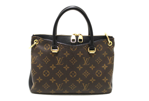 Authentic Louis Vuittion Monogram Canvas Black Pallas BB Full Noir Handbag