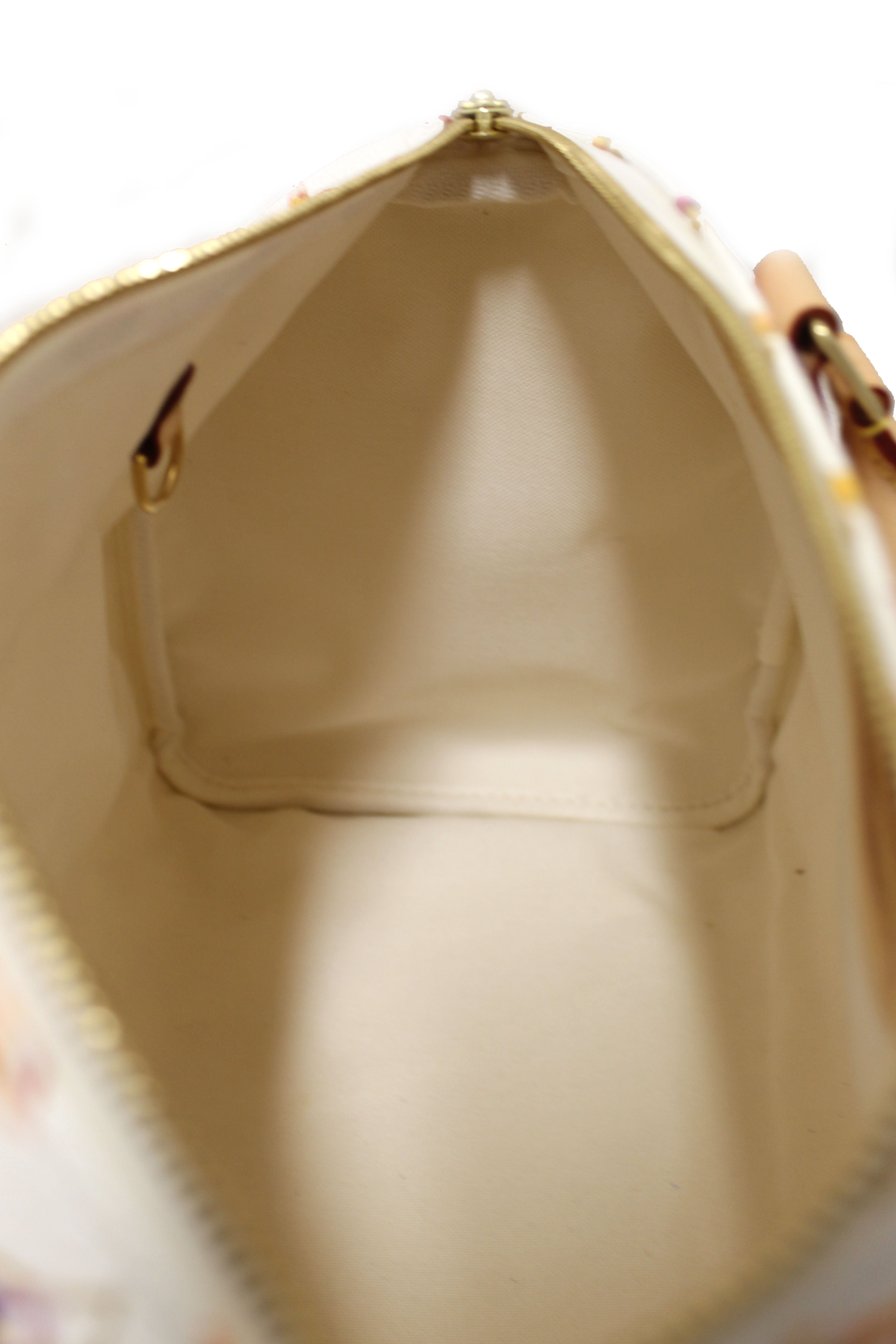 Authentic Louis Vuitton Limited Edition White Watercolor Aquarelle Speedy 30 Handbag