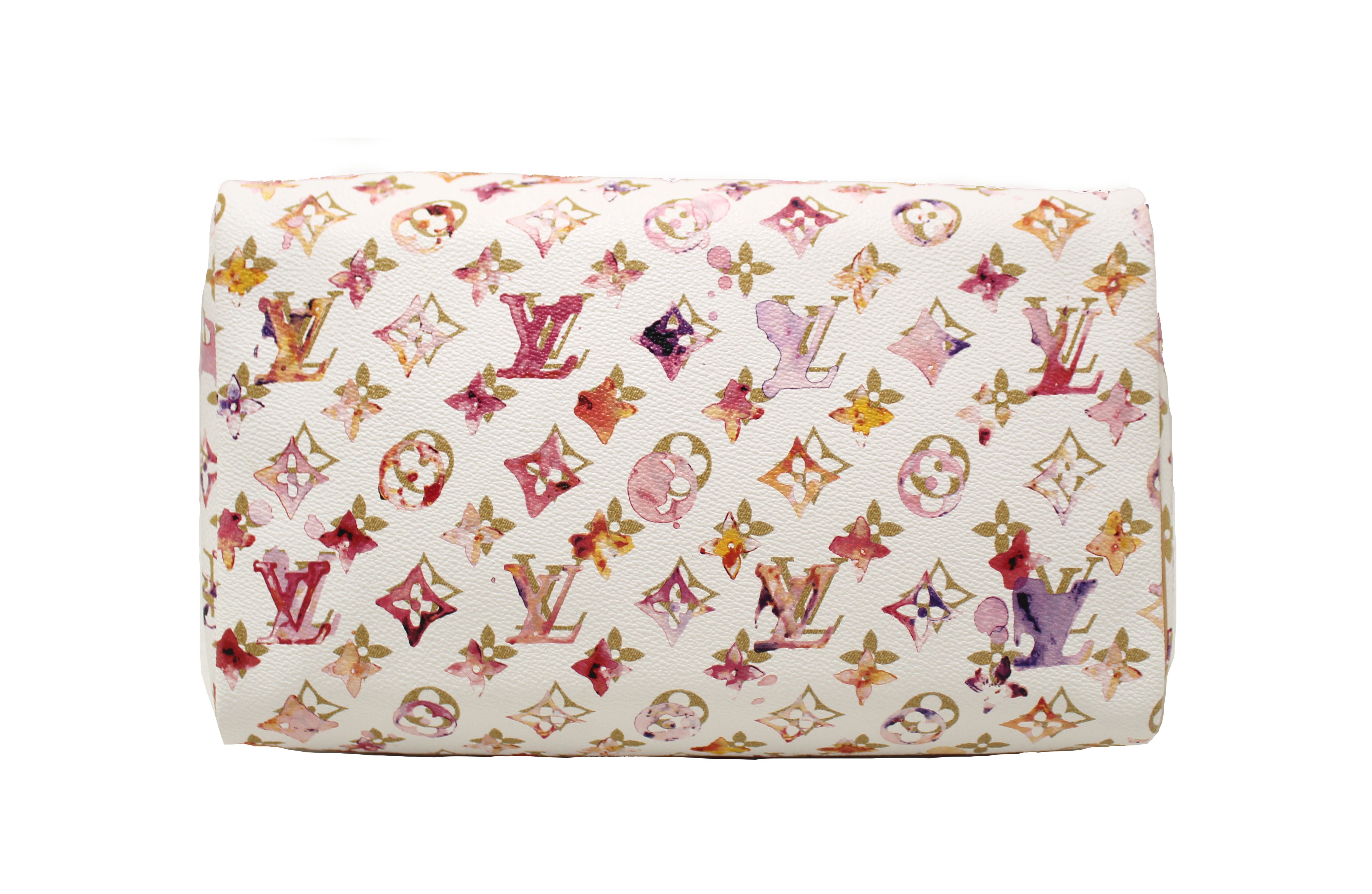 Louis Vuitton Limited Edition White Watercolor Aquarelle Speedy 30 Han –  Italy Station