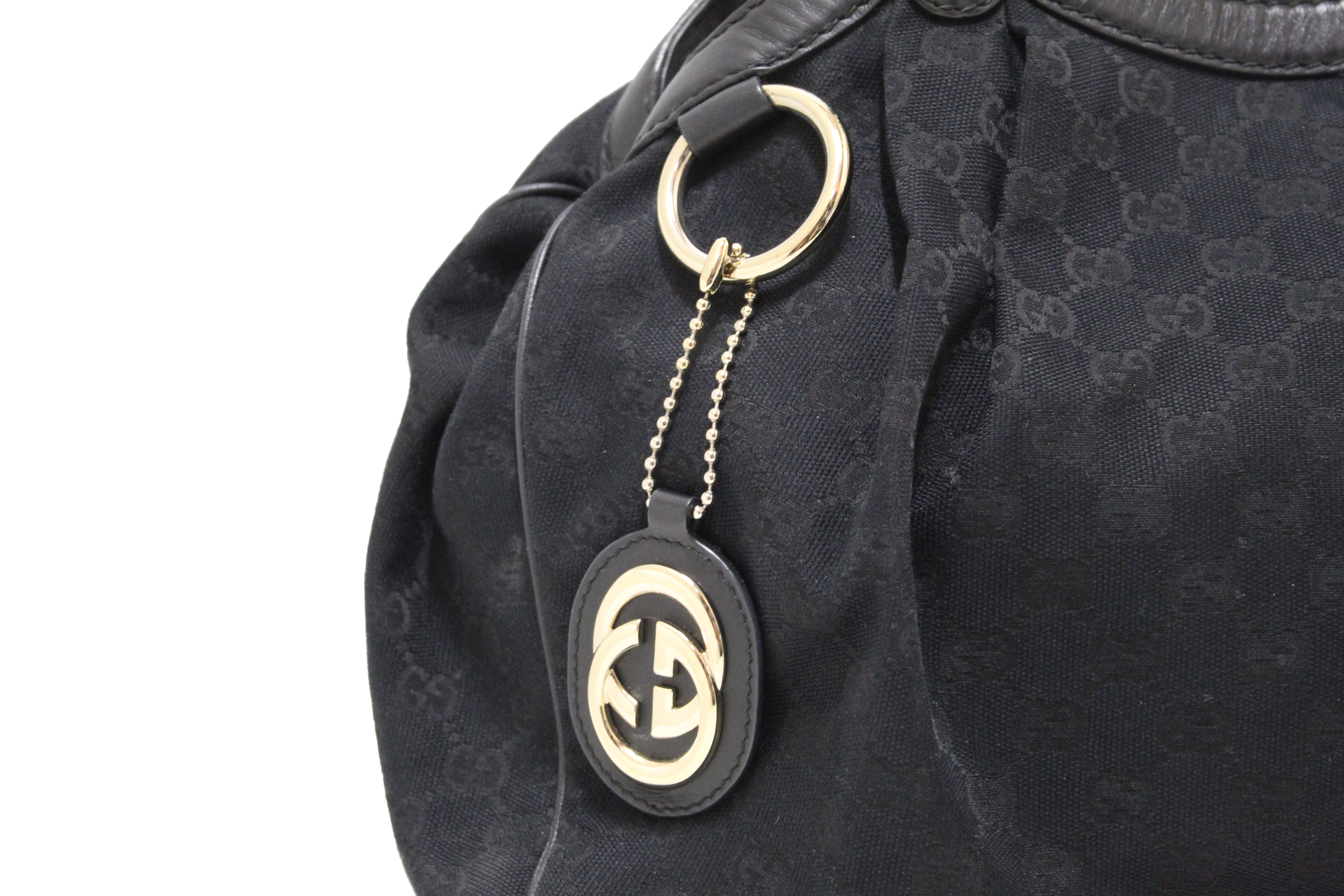 Gucci GG Canvas Medium Sukey Hobo - Black Hobos, Handbags - GUC1361553