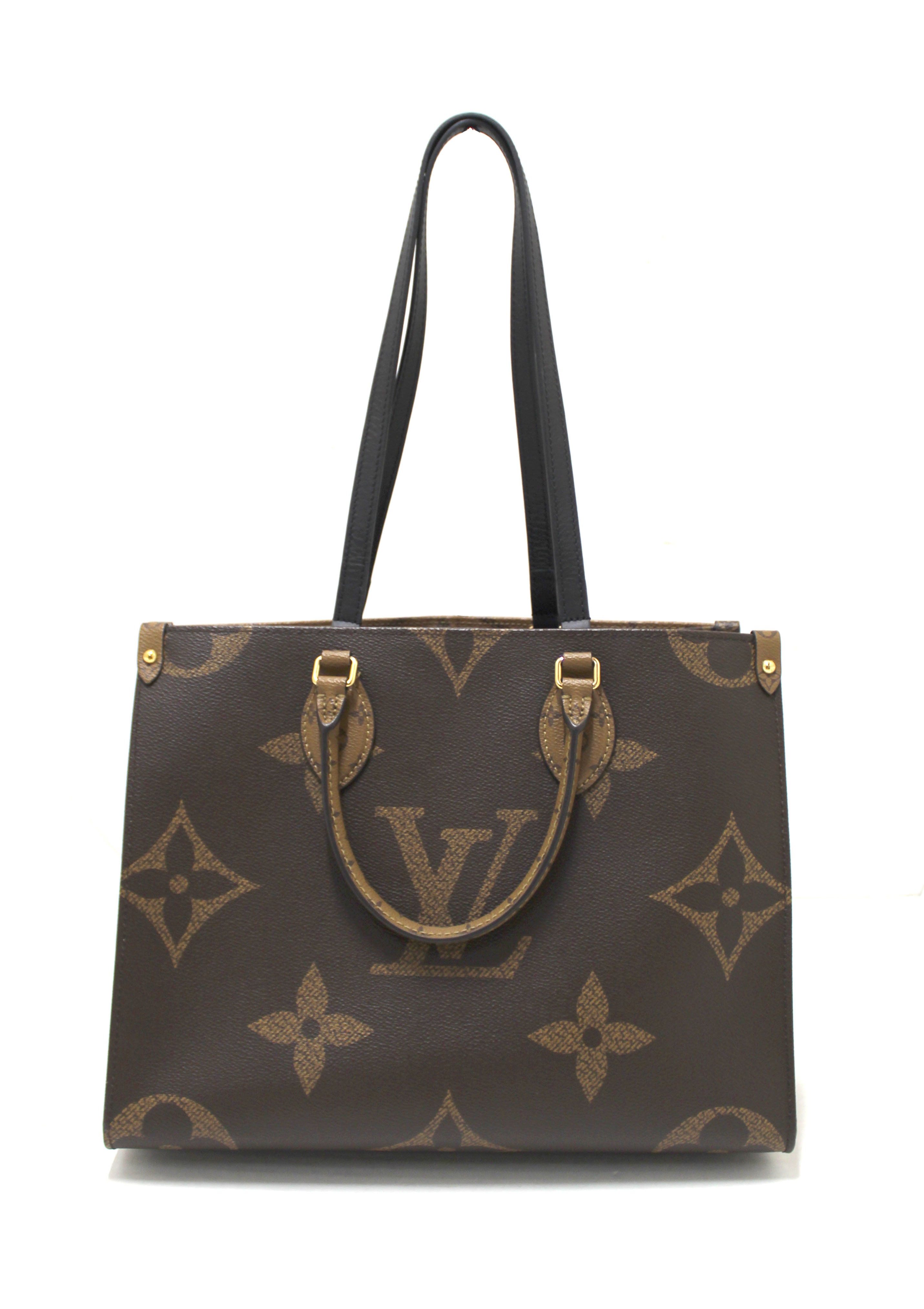 Authentic Louis Vuitton Giant Monogram Canvas OnTheGO MM Tote Bag