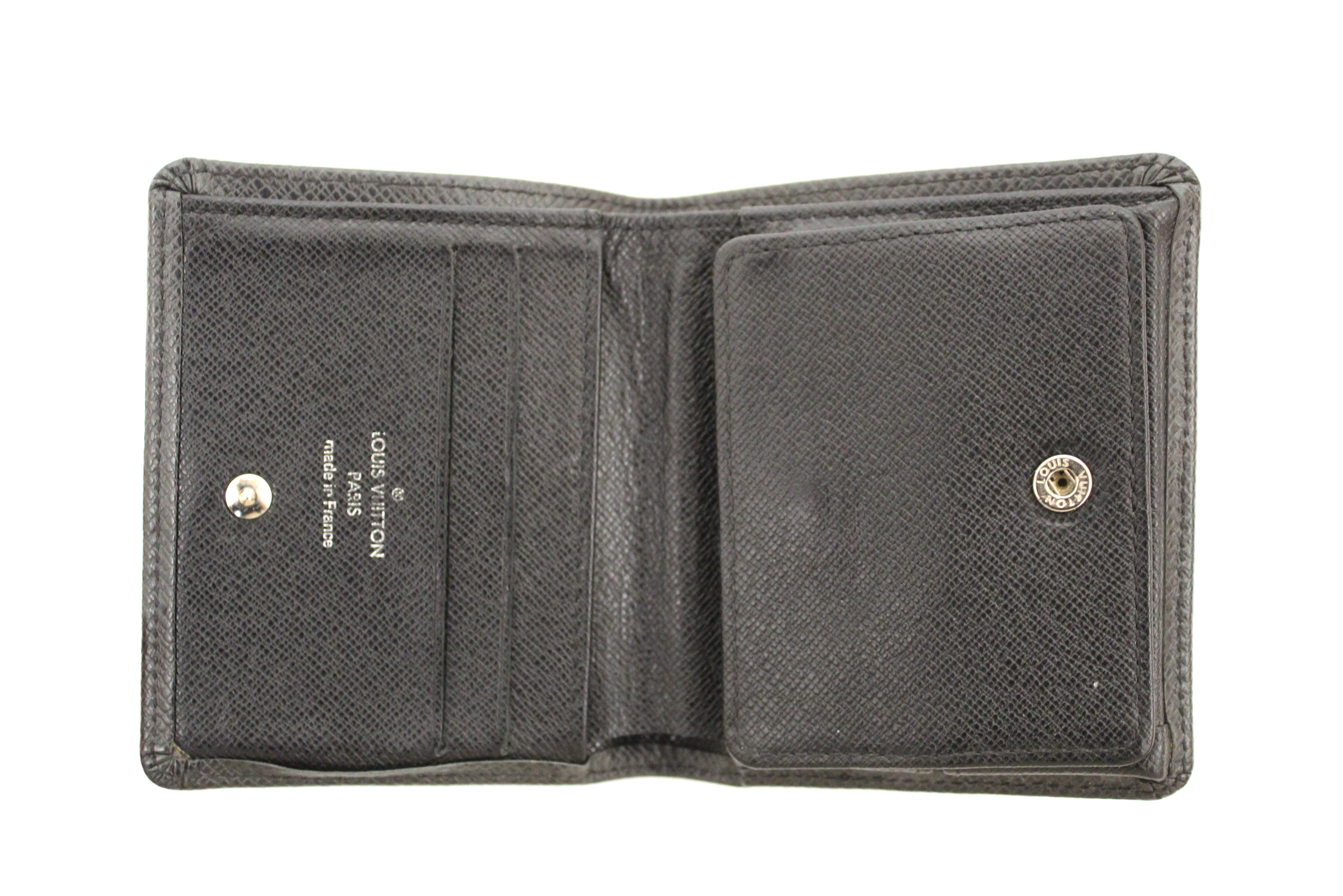 Louis Vuitton Bifold Taiga Leather Compact Wallet