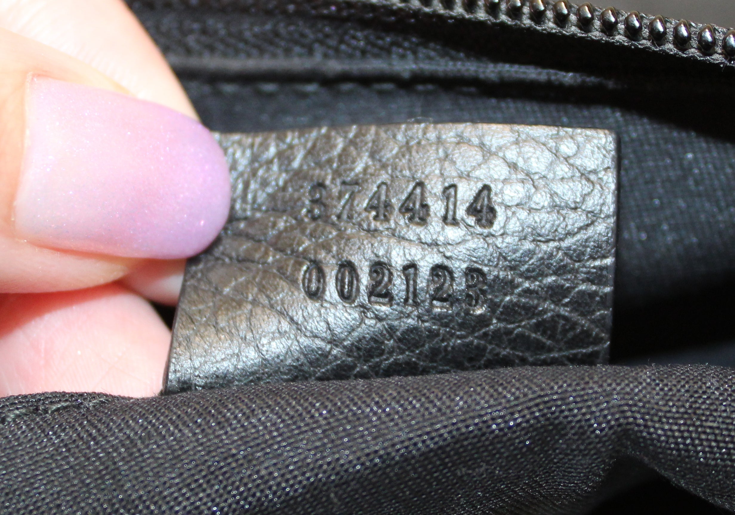 Authentic Gucci Black GG Nylon Messenger Bag
