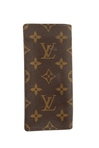 Authentic Louis Vuitton Classic Monogram Canvas Glasses Case