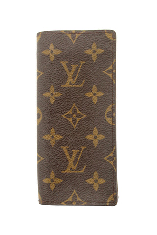 Authentic Louis Vuitton Classic Monogram Canvas Glasses Case