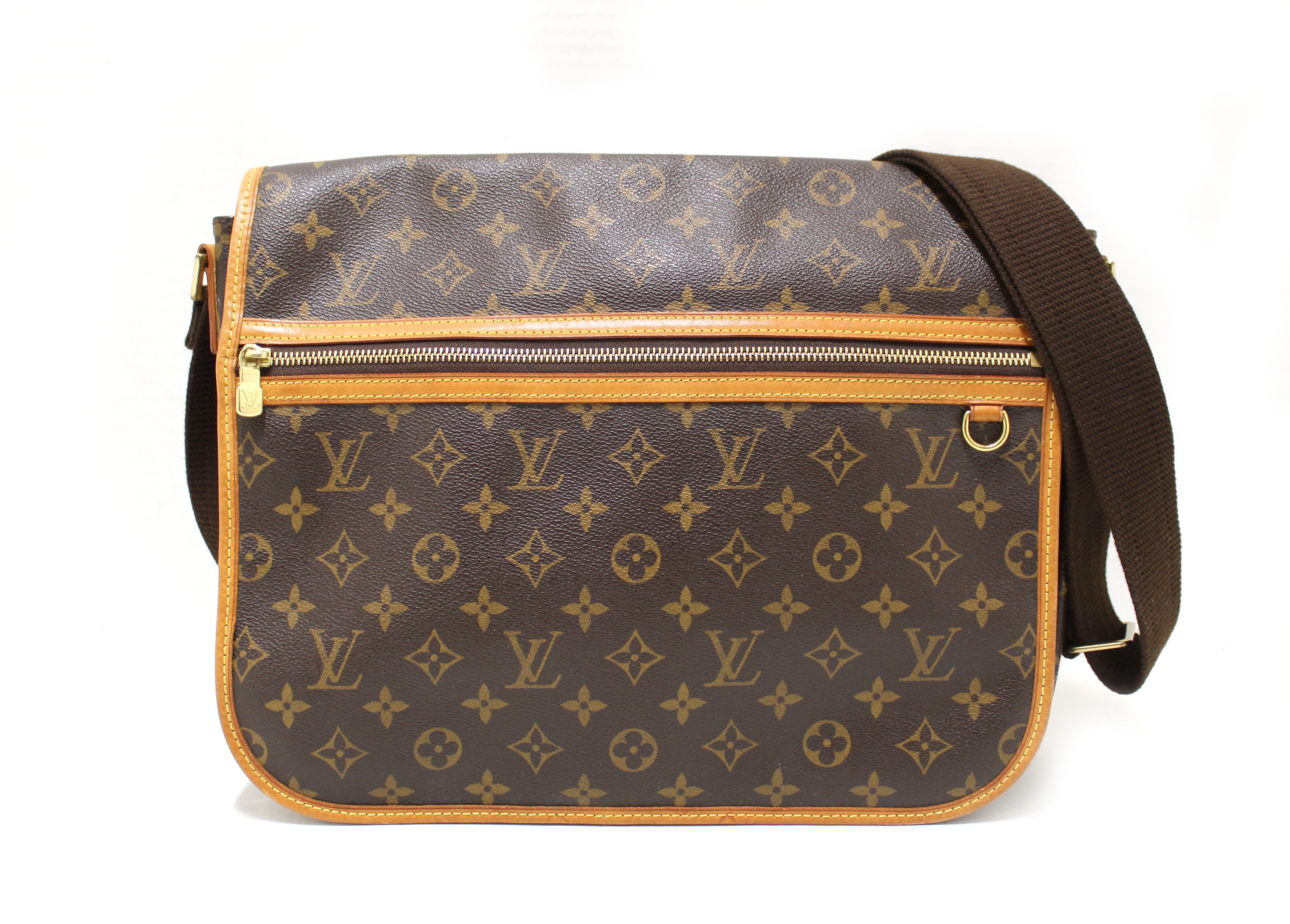 Authentic Louis Vuitton Classic Monogram Bosphore GM Messenger Bag