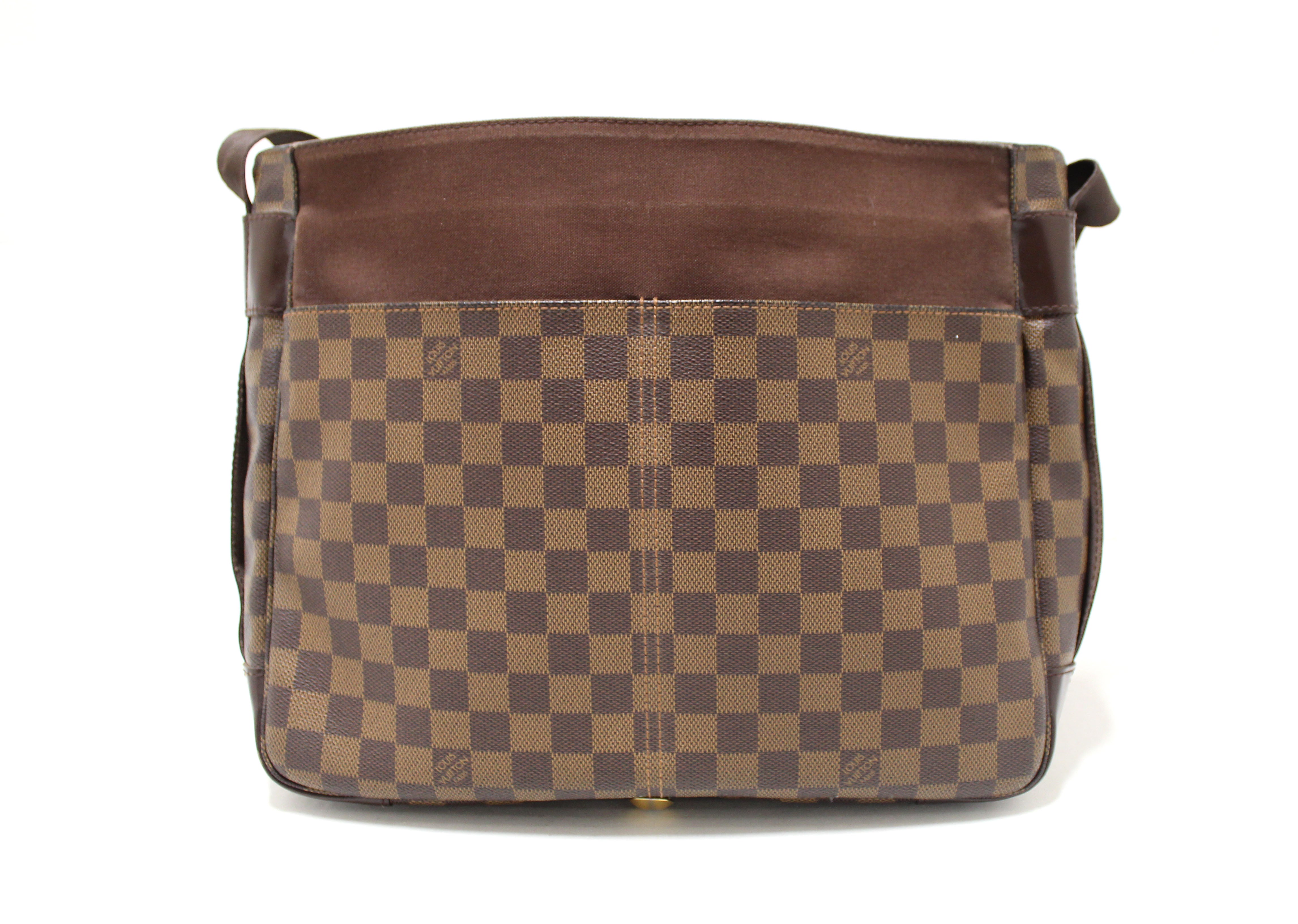 Authenticated Louis Vuitton Damier Ebene Bastille Brown Canvas Crossbody Bag
