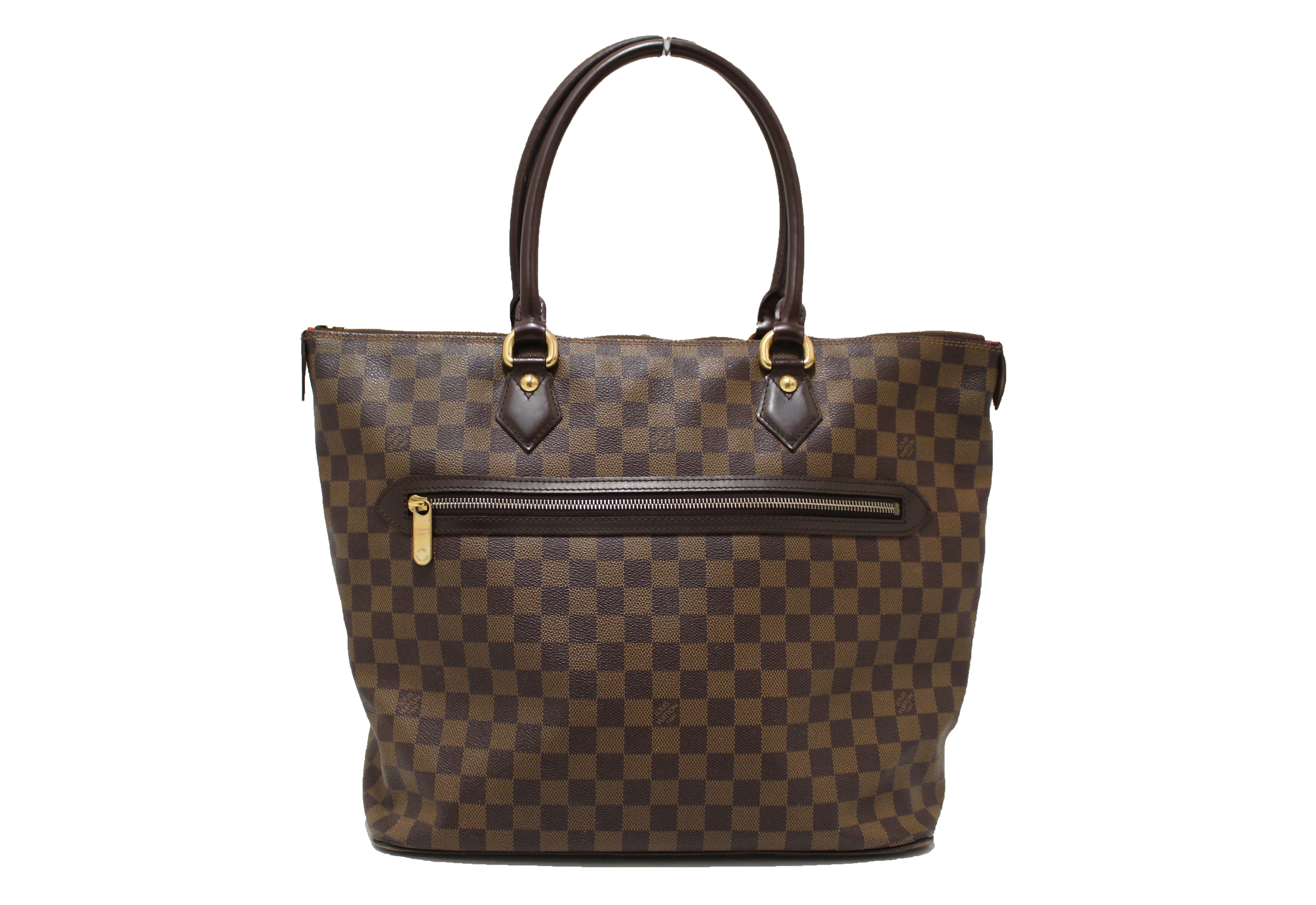 Authentic Louis Vuitton Damier Ebene Saleya GM Shoulder Bag