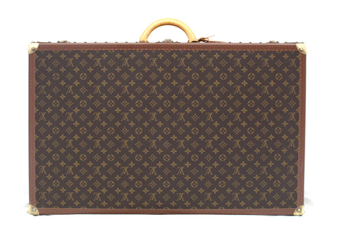 Authentic Louis Vuitton Monogram Alzer 80 Trunk Hard Case Suitcase