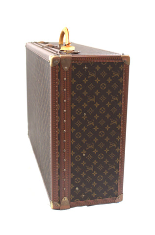 Authentic Louis Vuitton Monogram Alzer 80 Trunk Hard Case Suitcase