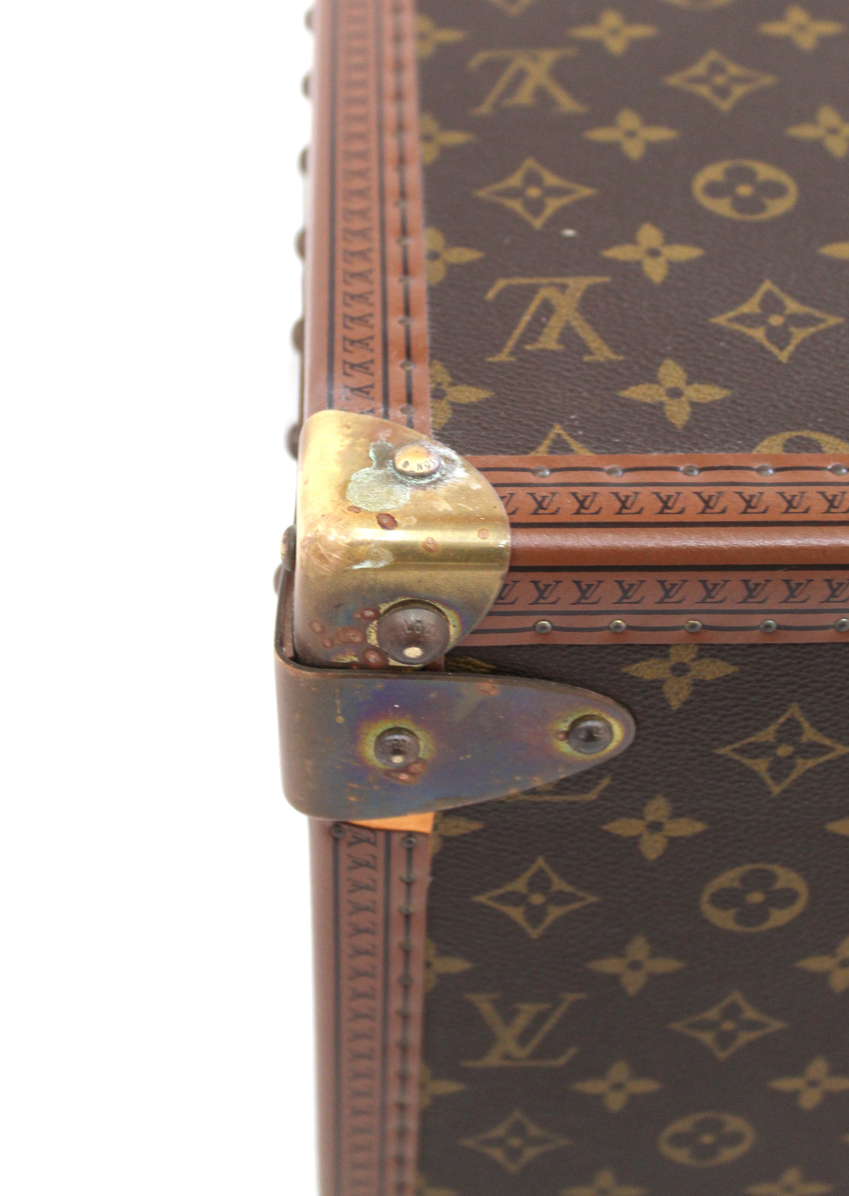 LOUIS VUITTON Monogram ALZER 80 Hard Case Trunk Suitcase Classic Luggage w  Cover - Organic Olivia