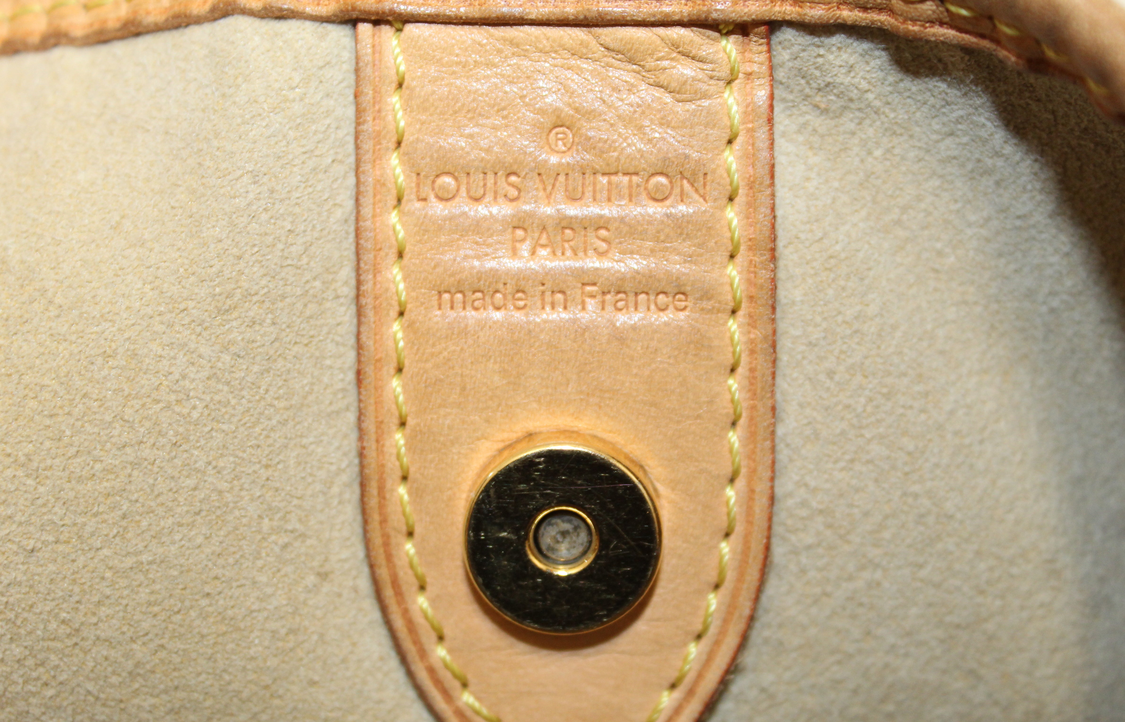 DDH - Sac à main Louis Vuitton Galliera grand modèle en toile damier azur  et cuir naturel - Louis Vuitton Insolite Damier Azur Wallet White