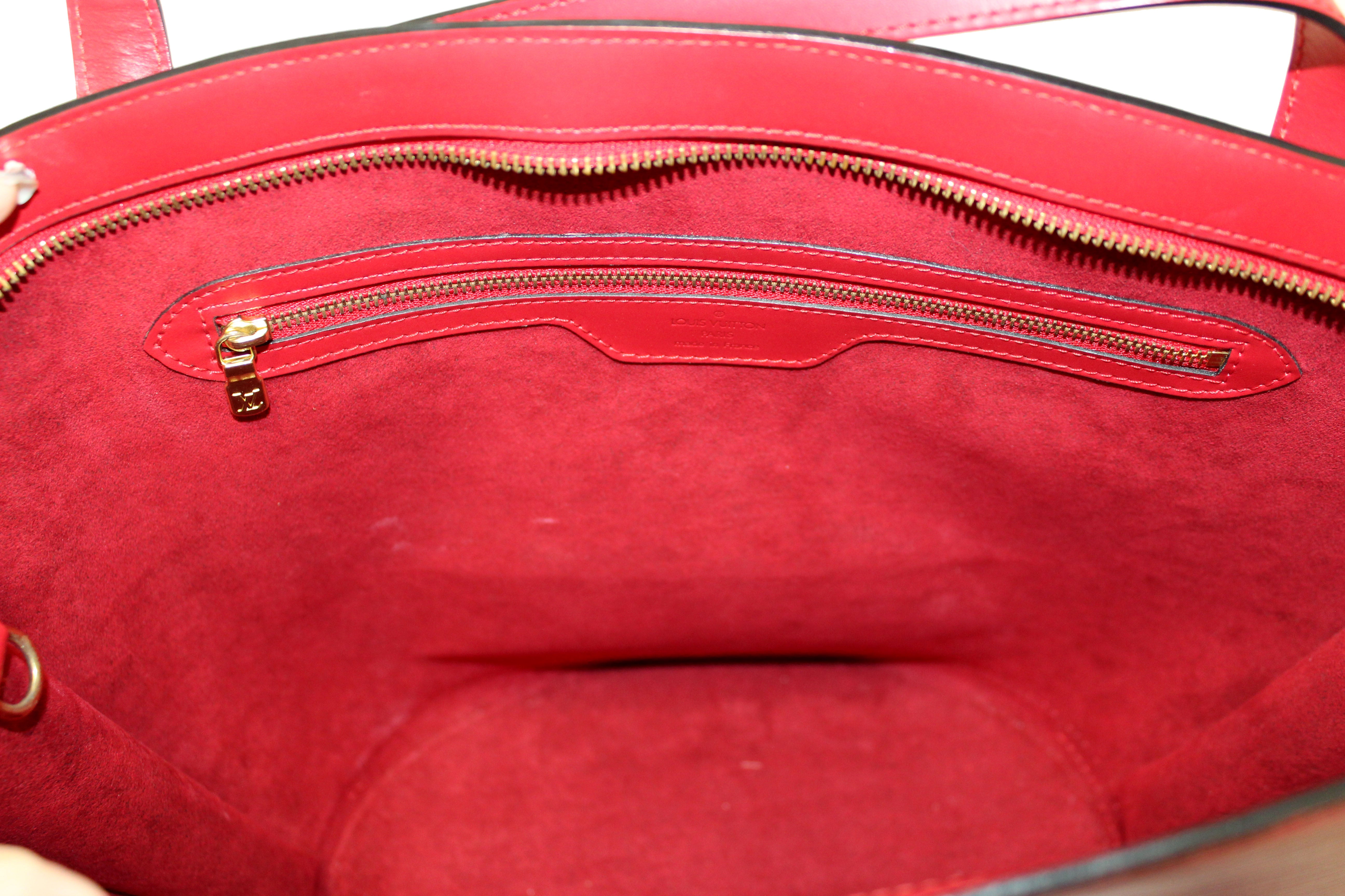 Red Epi Leather Saint Jacques GM Bag