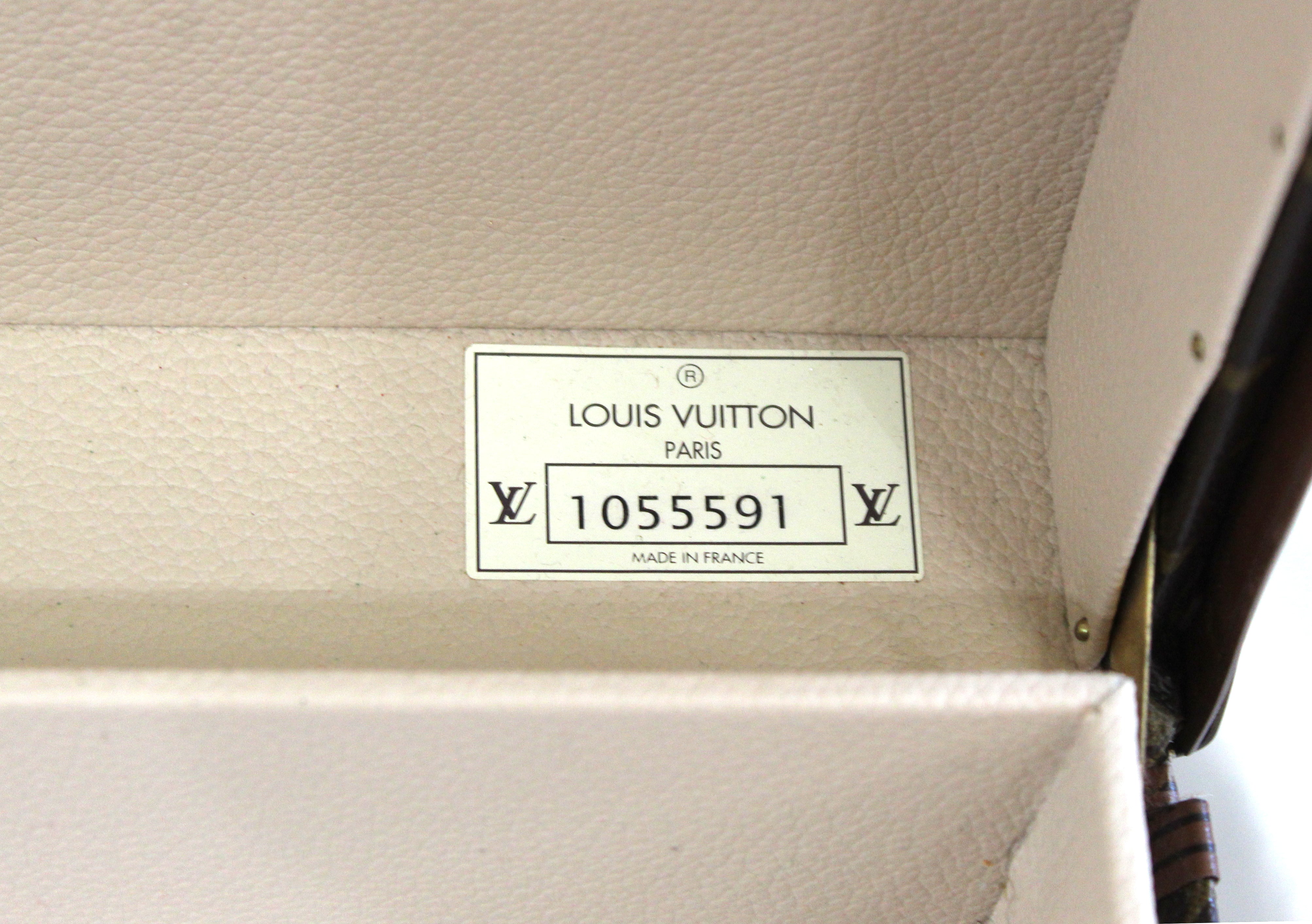 Authentic Louis Vuitton Monogram Alzer 80 Trunk Hard Case Suitcase