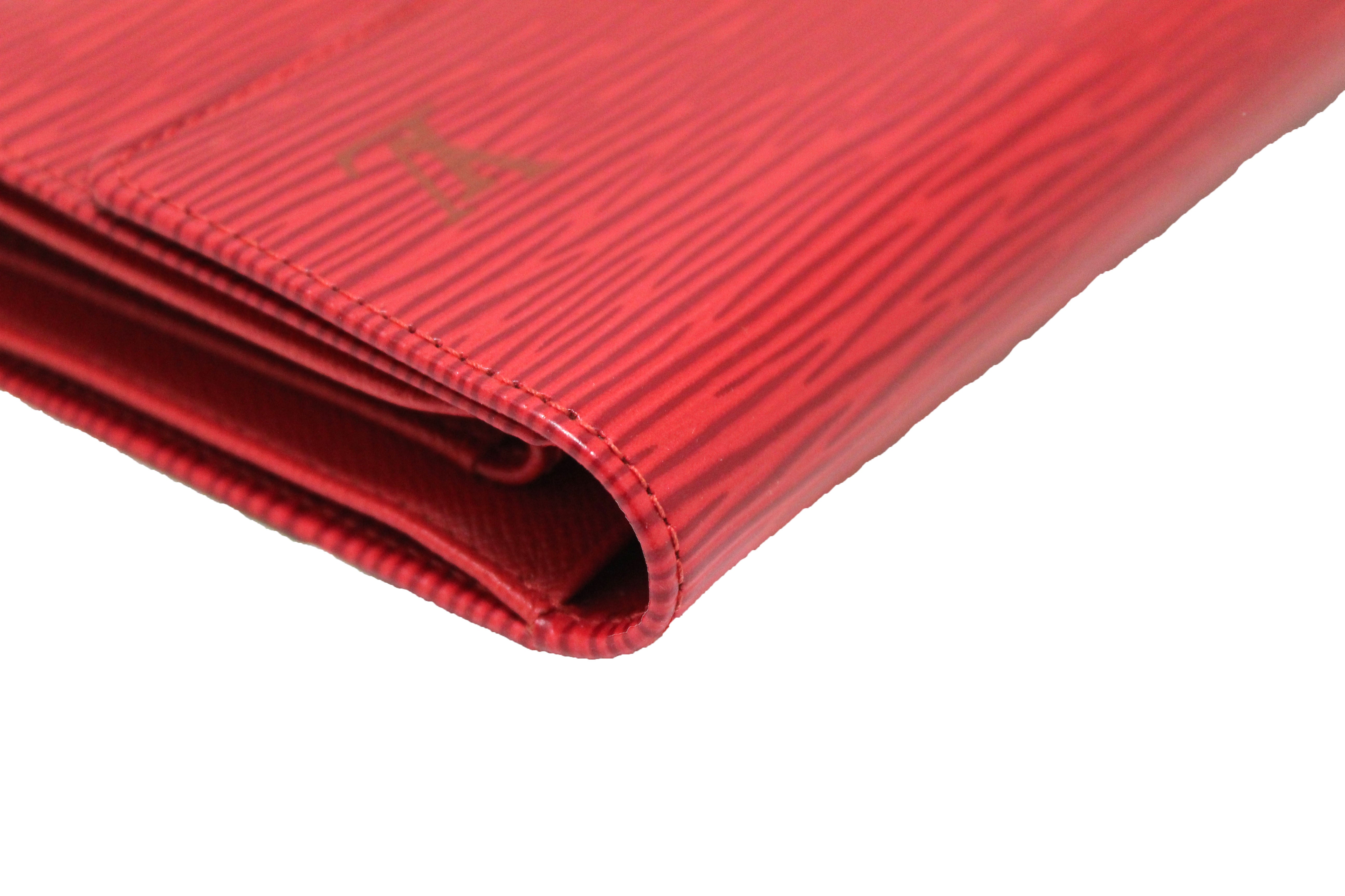 Louis Vuitton Red EPI Leather Multicles 4 Key Holder Case Wallet 10lvs1229