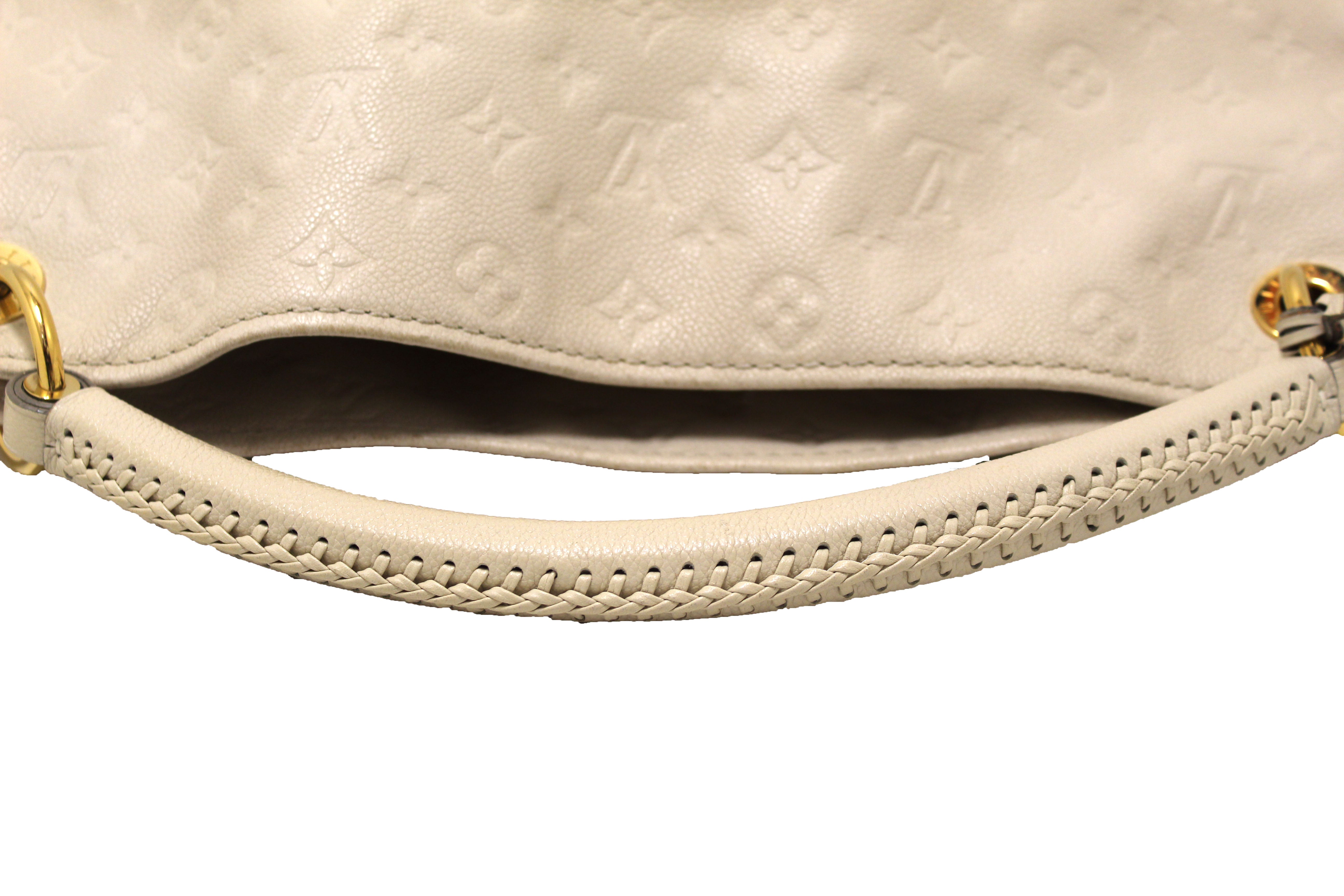 Louis Vuitton White Monogram Empreinte Artsy MM Leather ref.433740