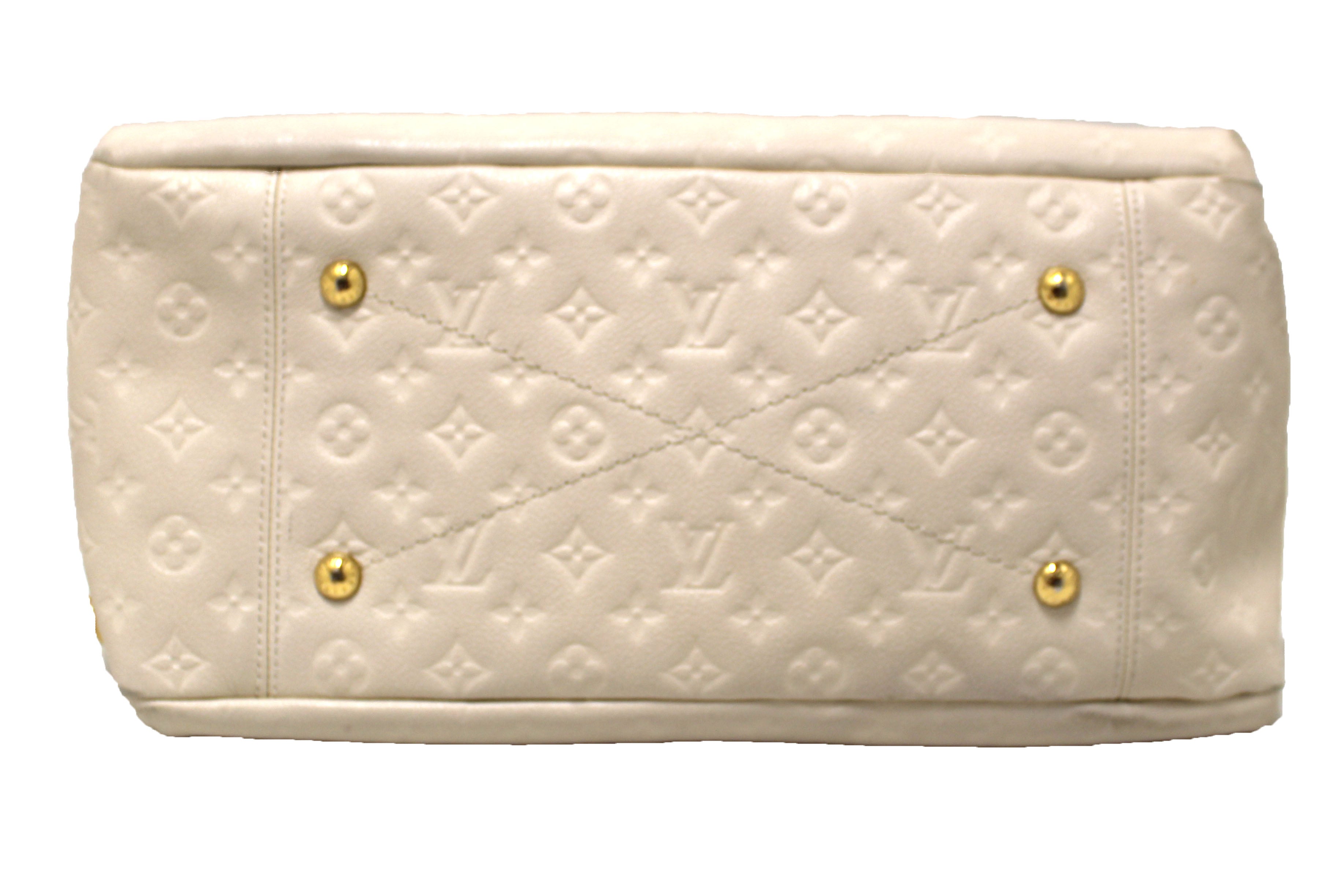 Louis Vuitton Cream Monogram Empreinte Leather Artsy MM Bag Louis