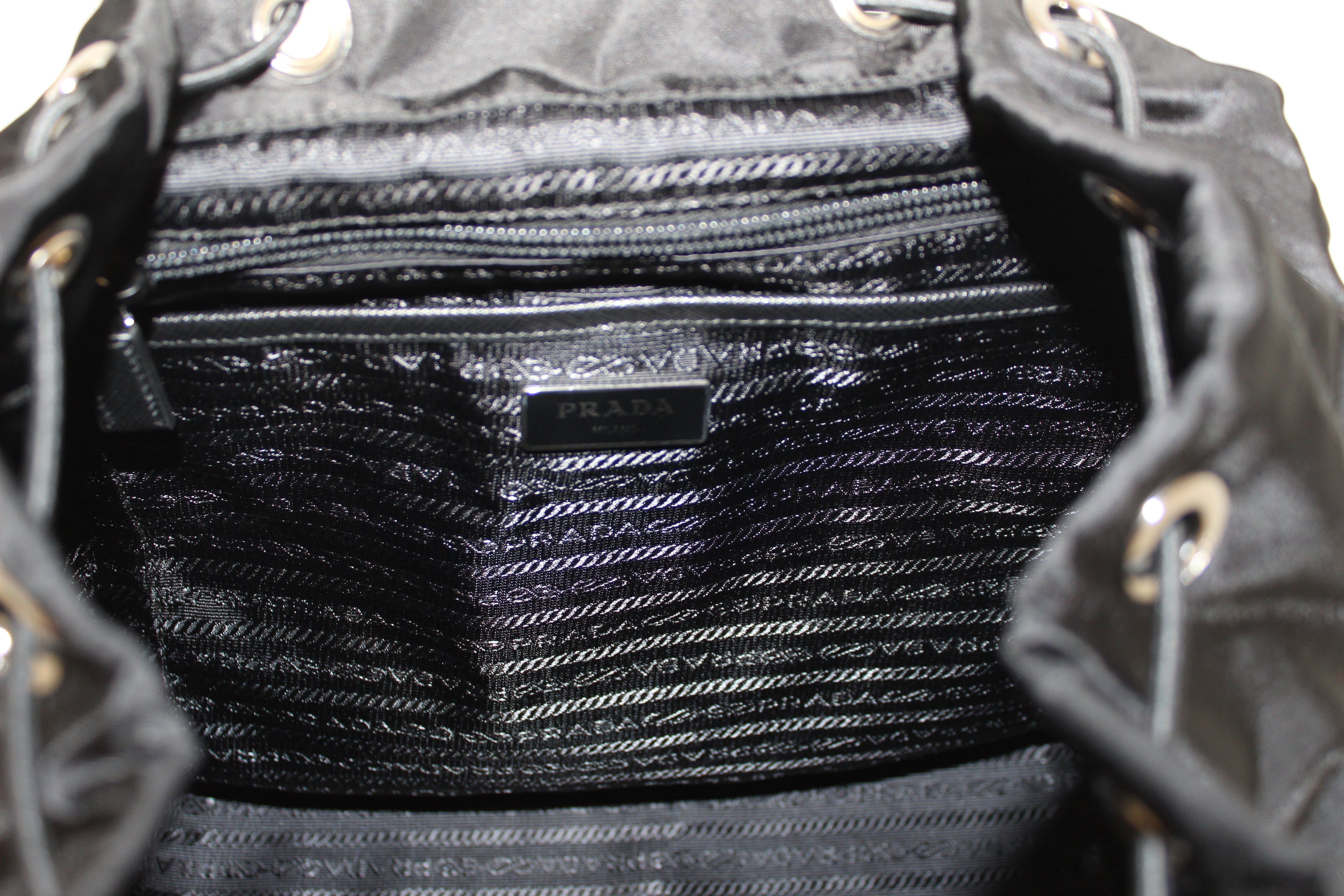 Authentic Prada Black Tessuto Nylon Robot Backpack – Paris Station Shop