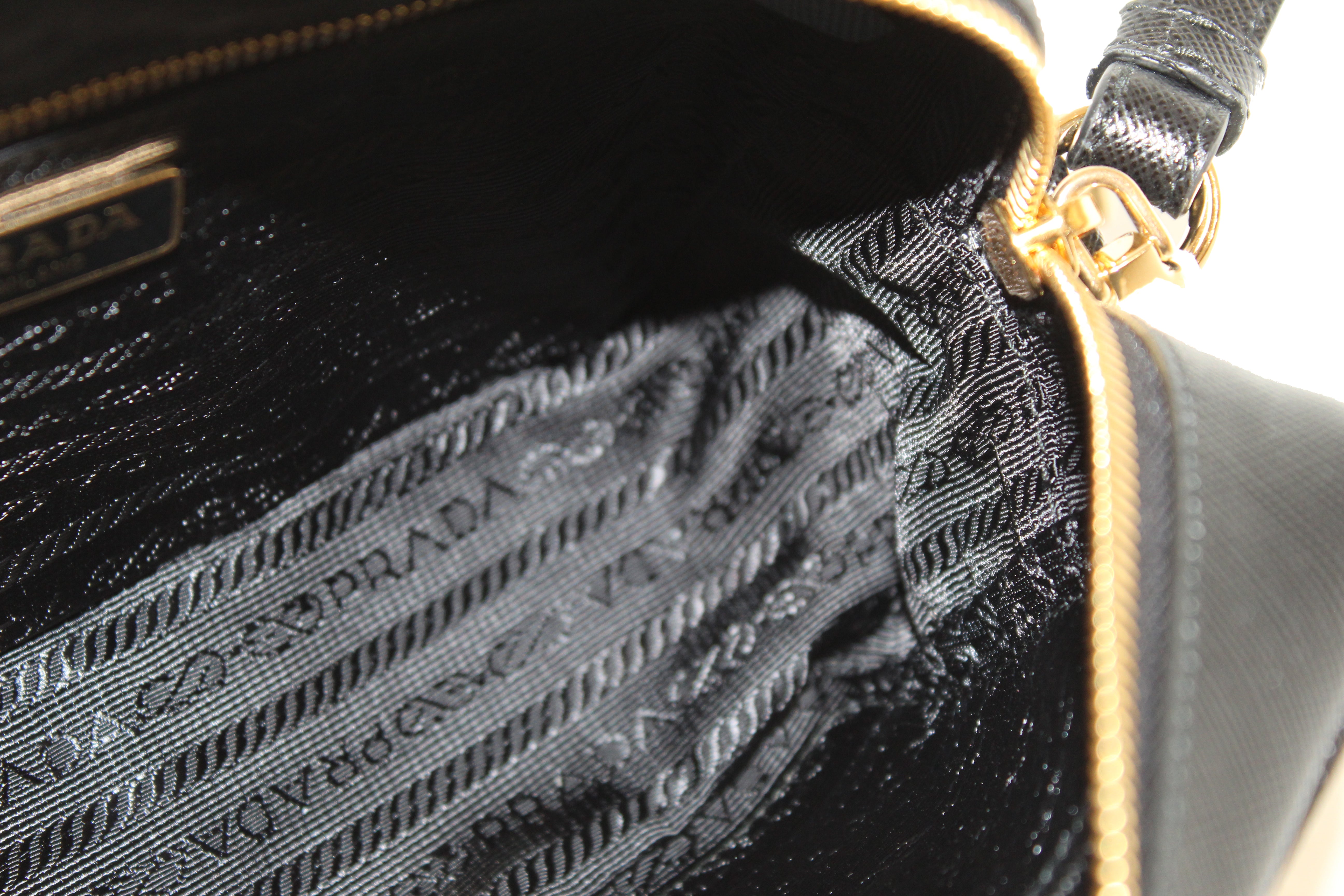 Authentic NEW Prada Black Saffiano Leather Bandoliera Camera