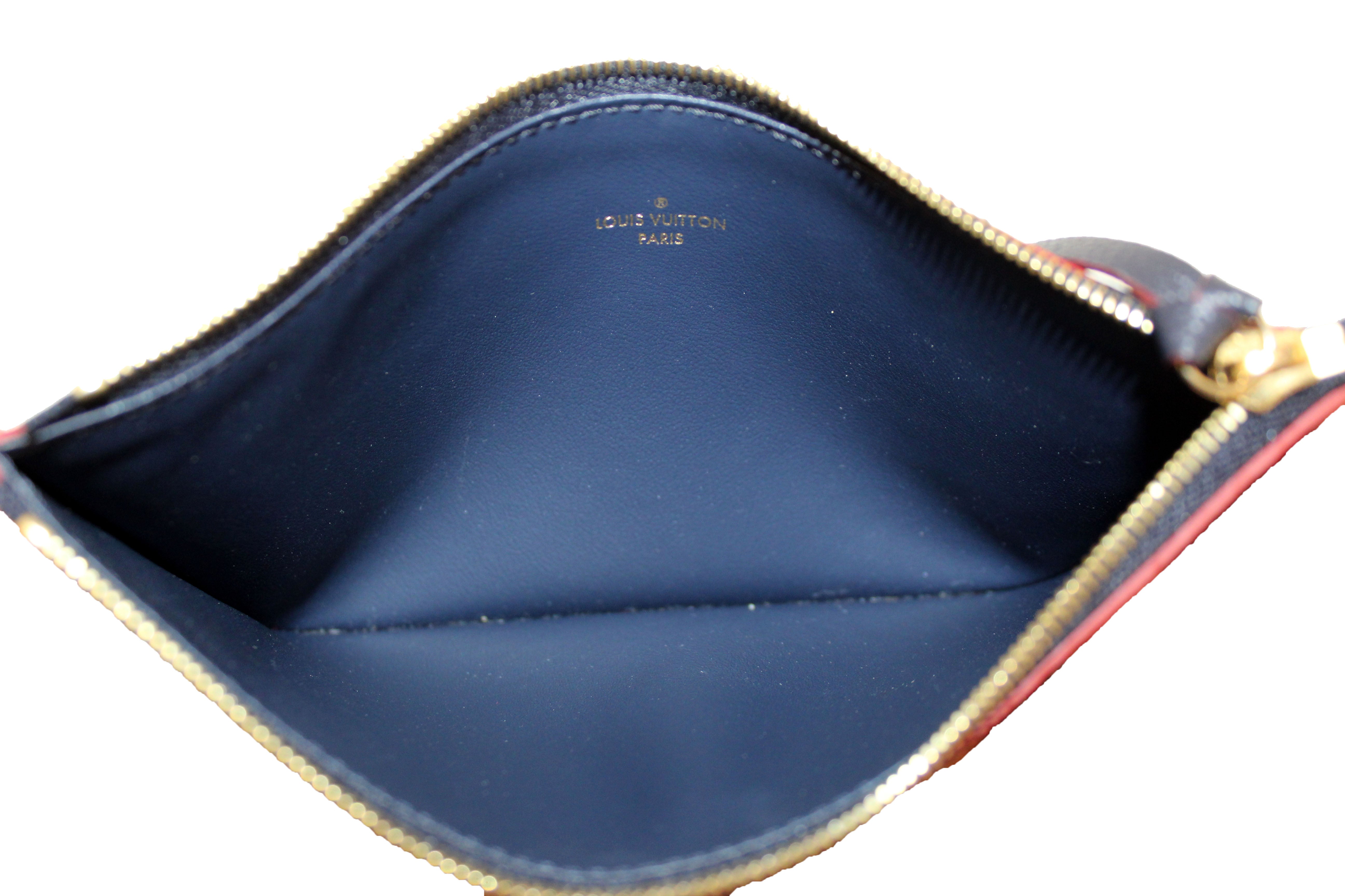 Authentic Louis Vuitton Navy Blue Monogram Empreinte Felicie Pochette Bag