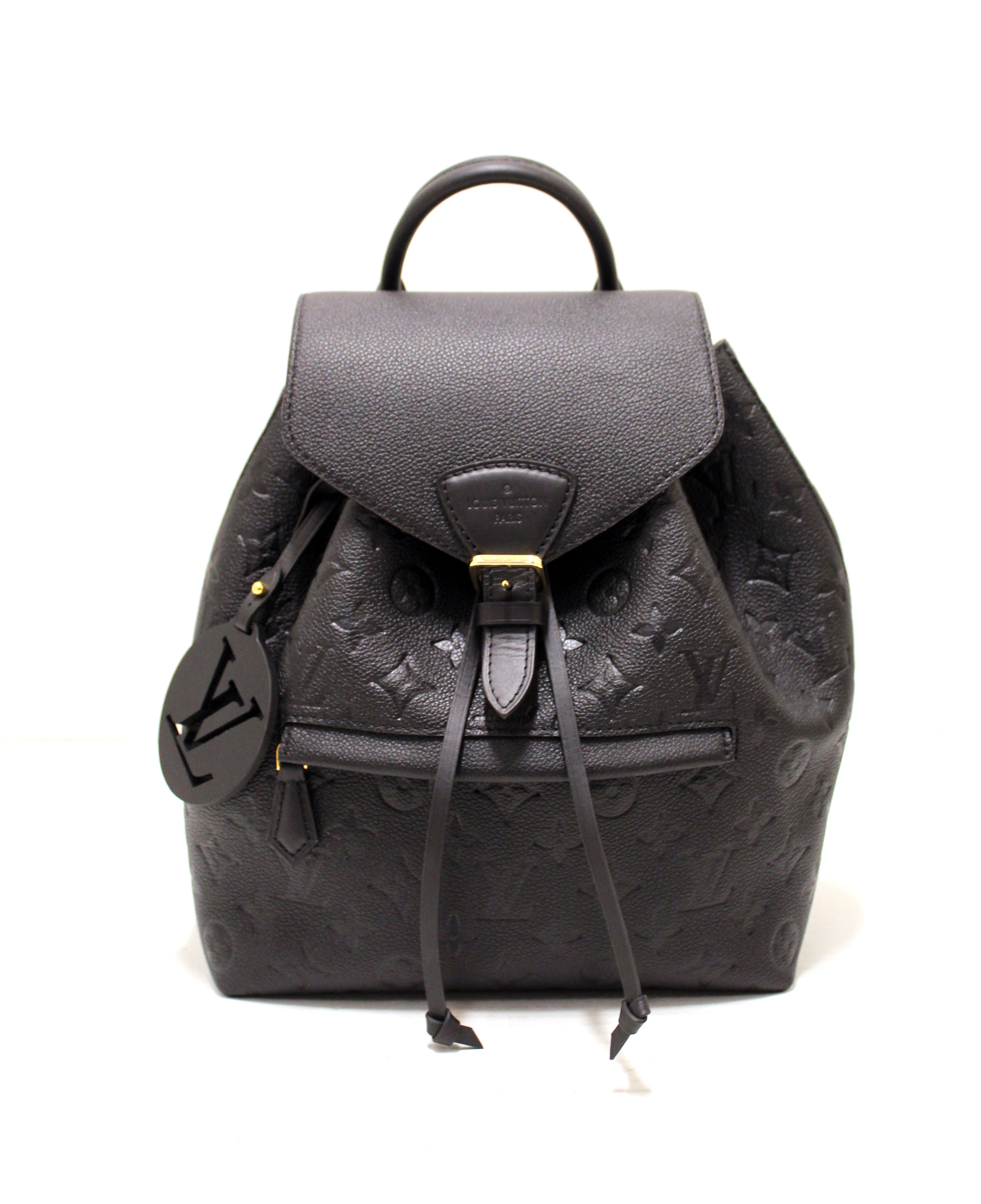 louis vuitton backpack monogram montsouris Authentic Louis Vuitton Black Monogram Empreinte Montsouris Backpack – Paris Station Shop