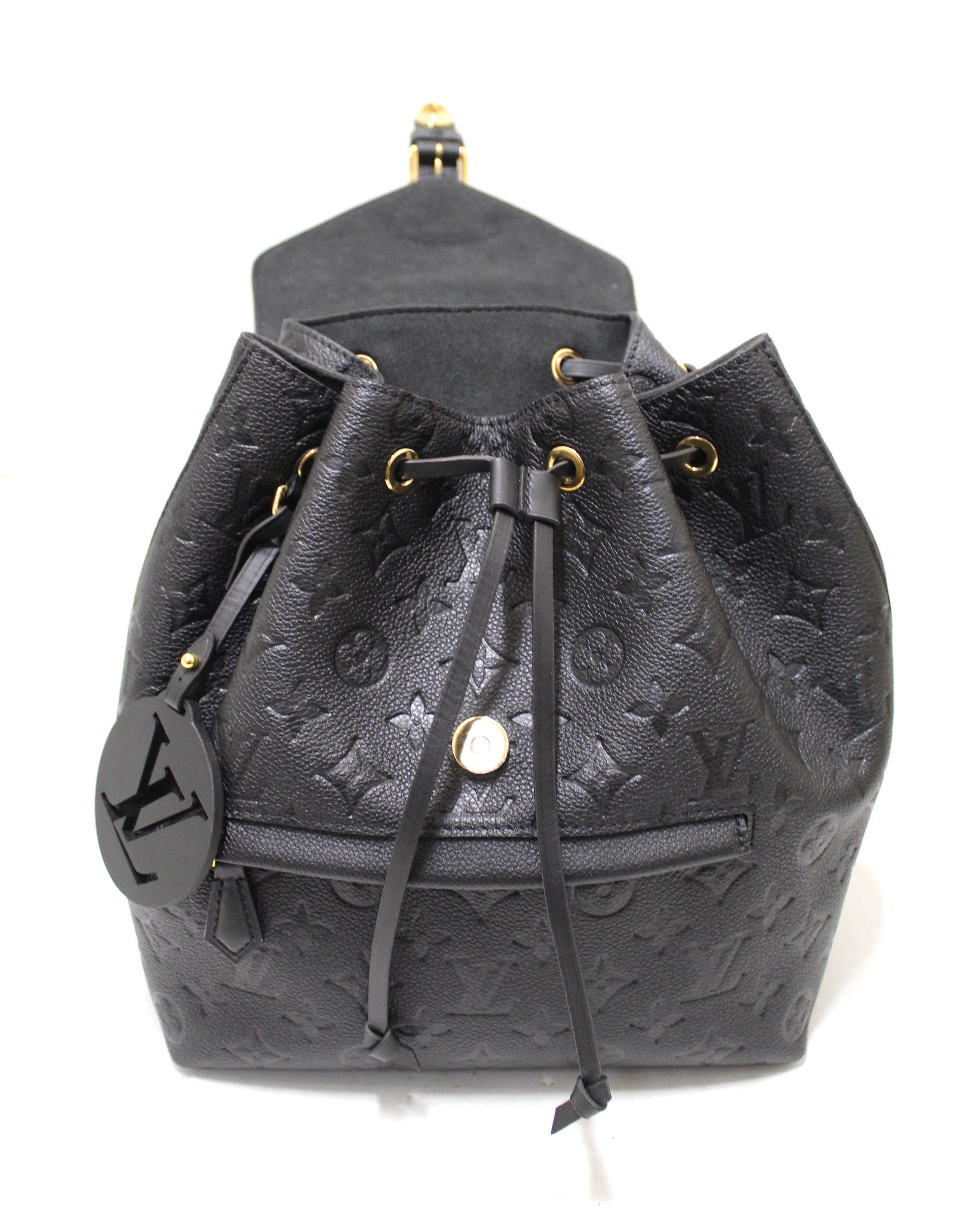 Louis Vuitton Montsouris Small Black on black Monogram Empreinte backpack