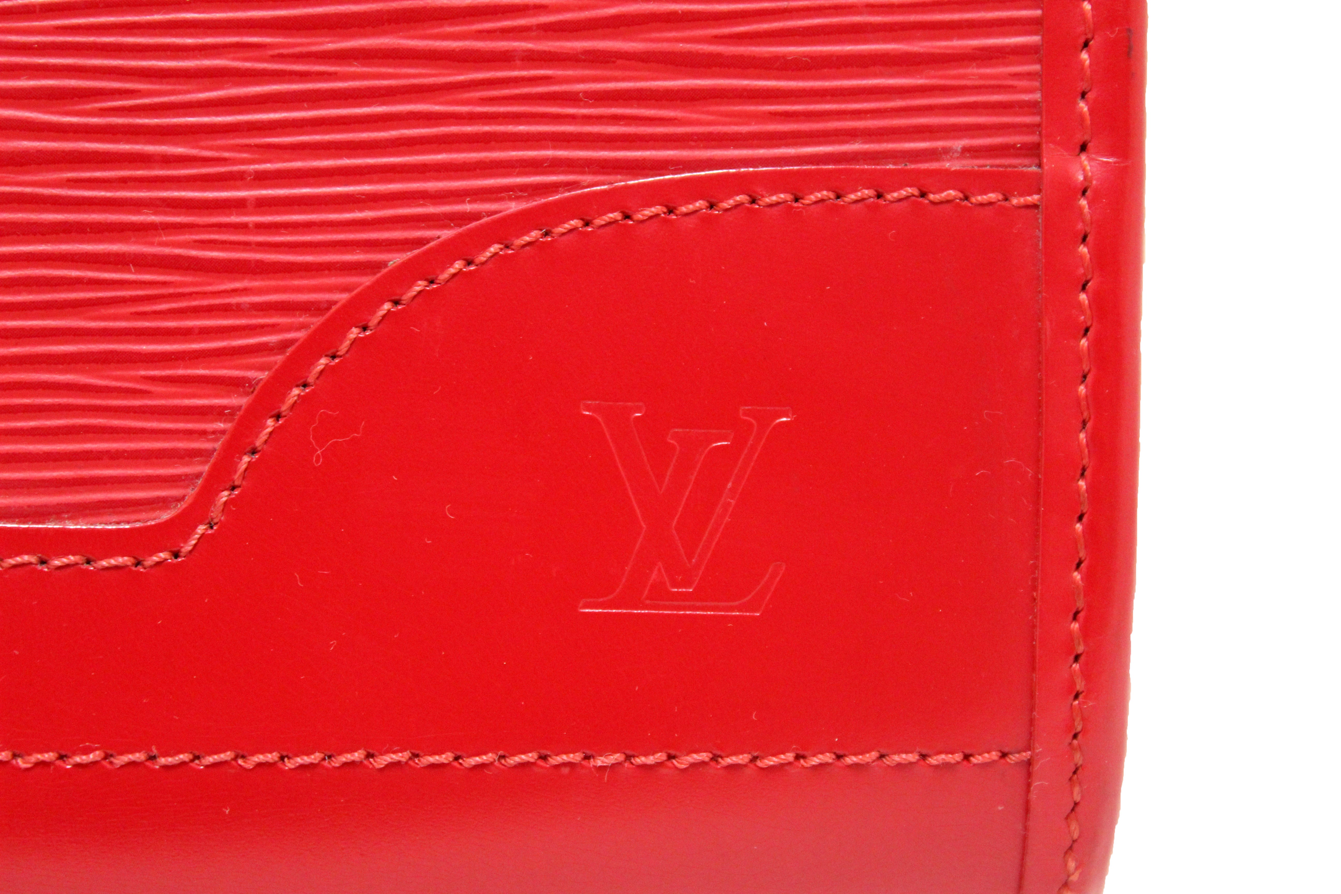 Authentic Louis Vuitton Red Epi Leather Madeleine PM Bag