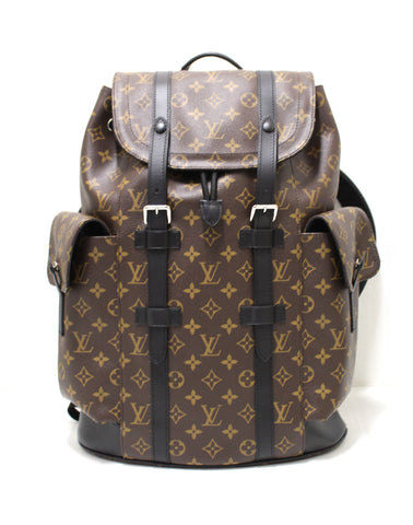 Authentic Louis Vuitton Monogram Macassar Christopher PM Backpack