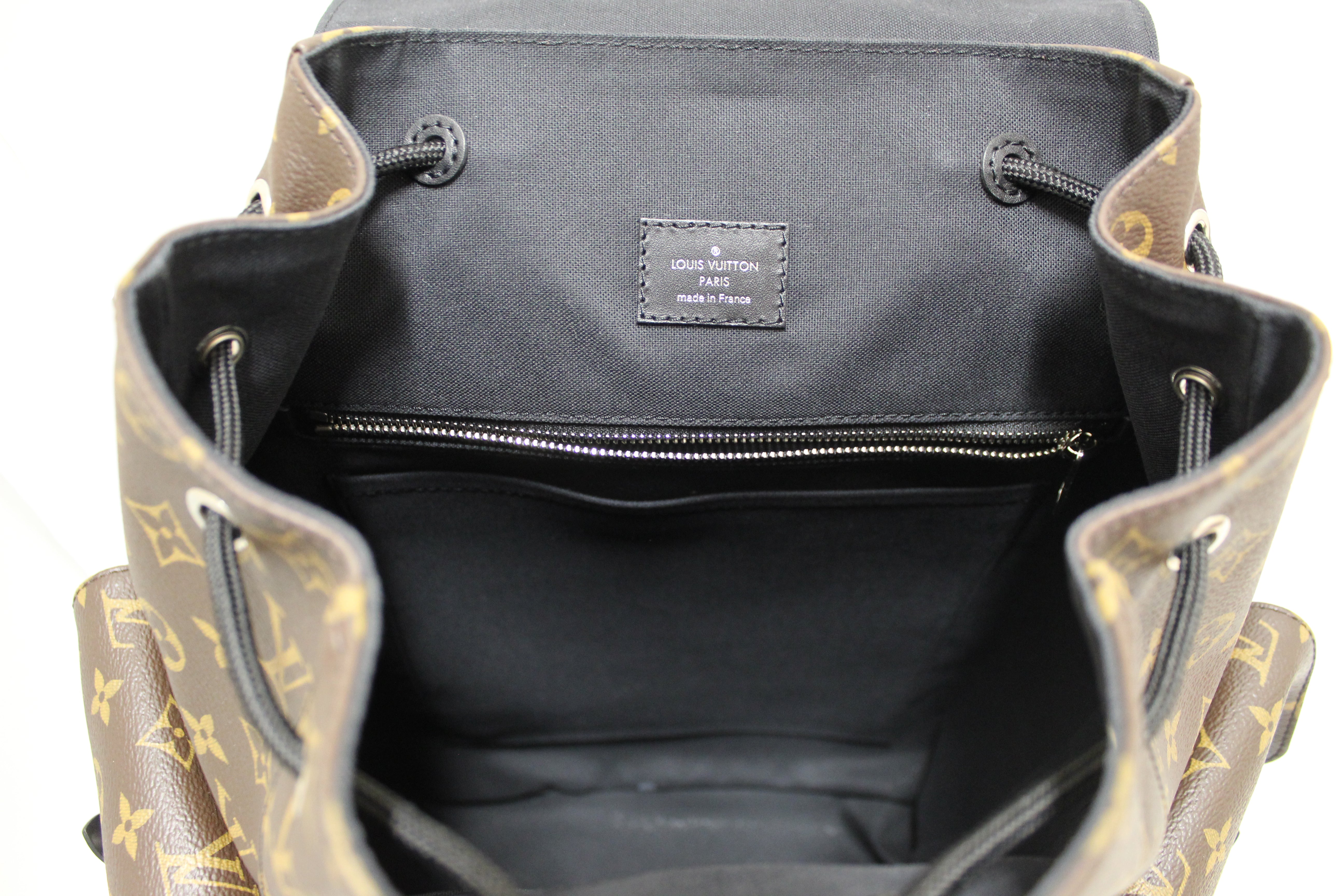 louis vuitton christopher backpack inside color Authentic Louis Vuitton Monogram Macassar Christopher PM Backpack – Paris Station Shop